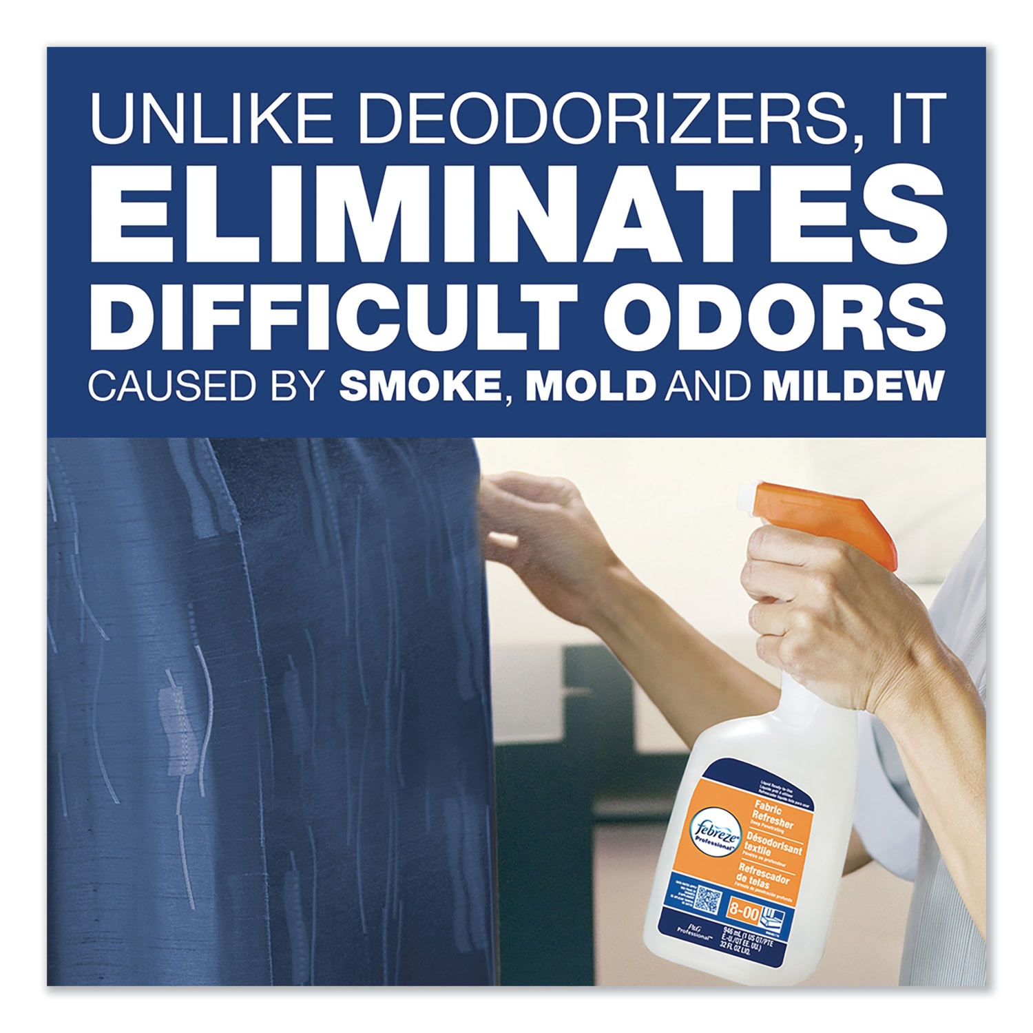 Febreze Professional Fabric Refresher Deep Penetrating Upholstery Cleaner, 128 Oz, Fresh Scent, Carton Of 2 Bottles - Image 4