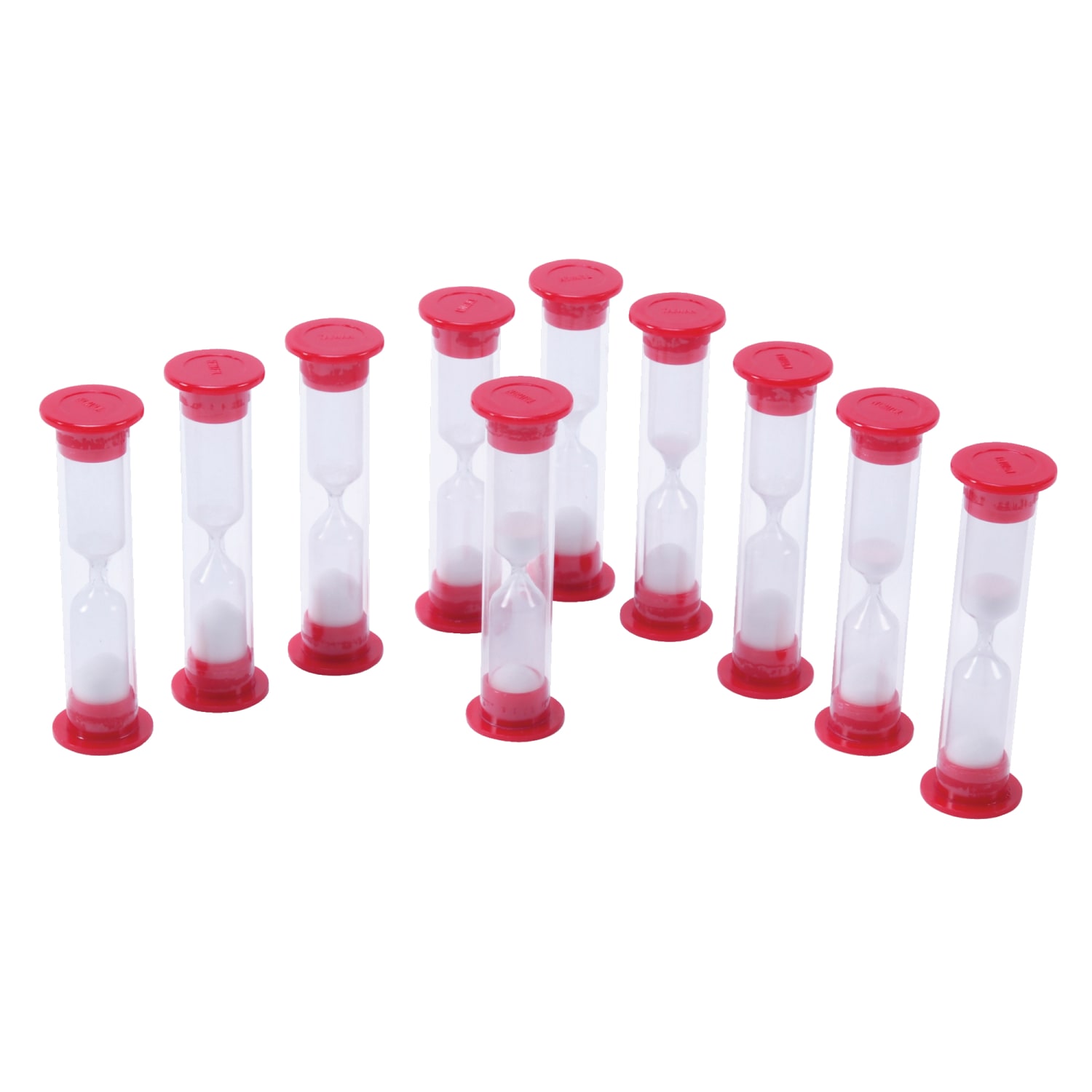 Learning Advantage 1-Minute Sand Timers, Red, Case Of 30