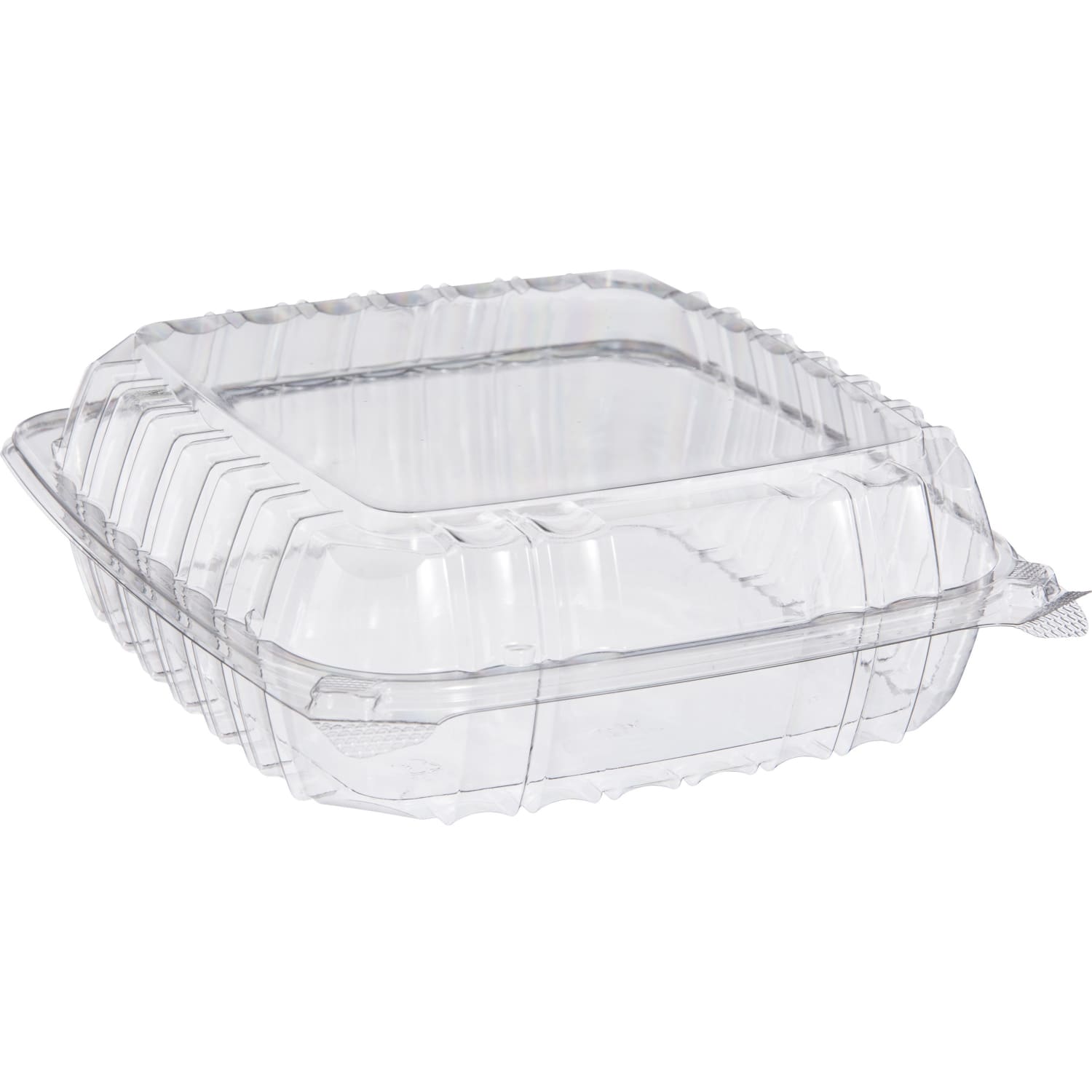 Dart ClearSeal Plastic Hinged Container, 8.3inH x 8.3inW x 2inD, Clear, Pack Of 125, Carton Of 2 Packs - Image 3