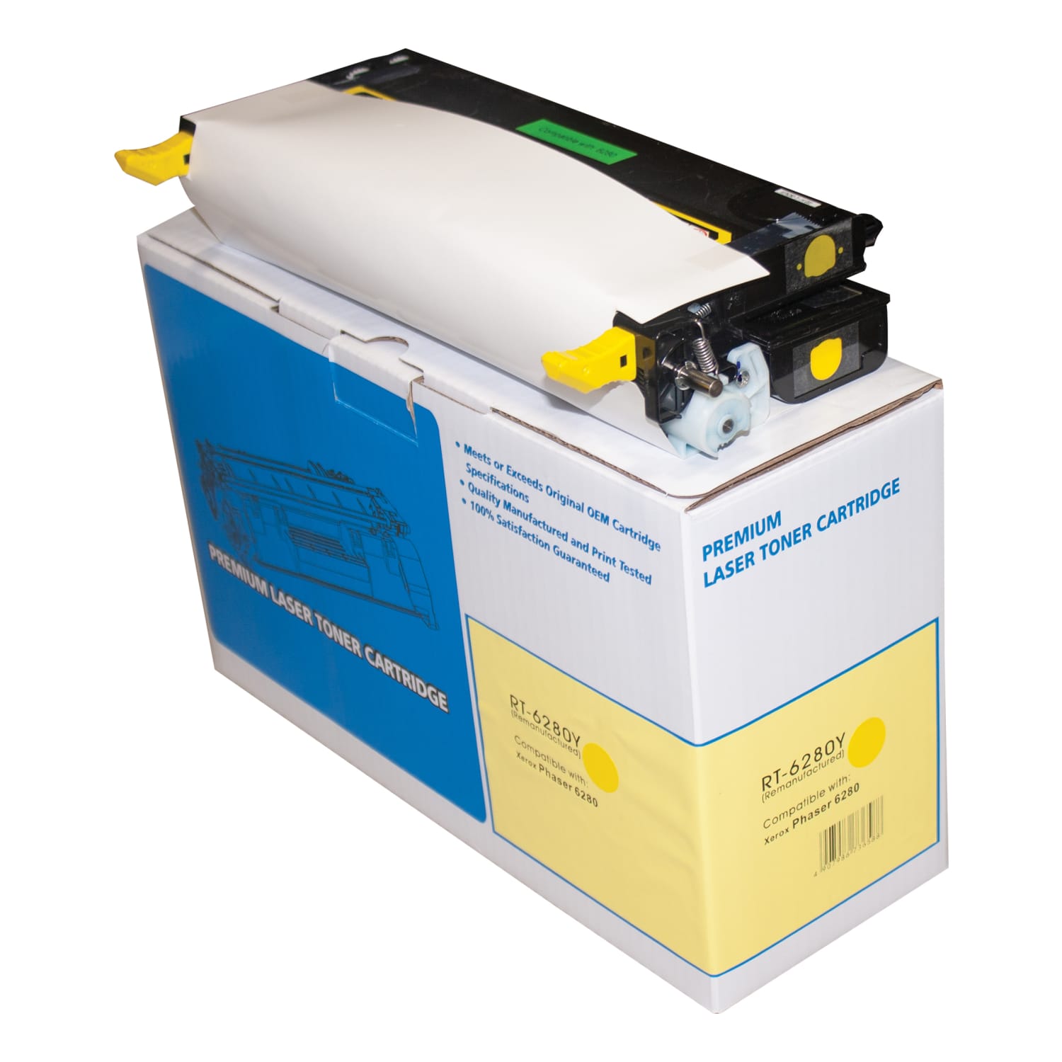 Reliance Remanufactured Yellow Toner Cartridge Replacement For Xerox 106R01394 - Image 4