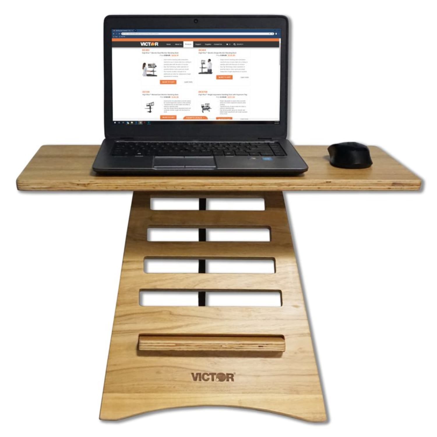 Victor DC150A Acacia Wood Laptop Riser - Image 5