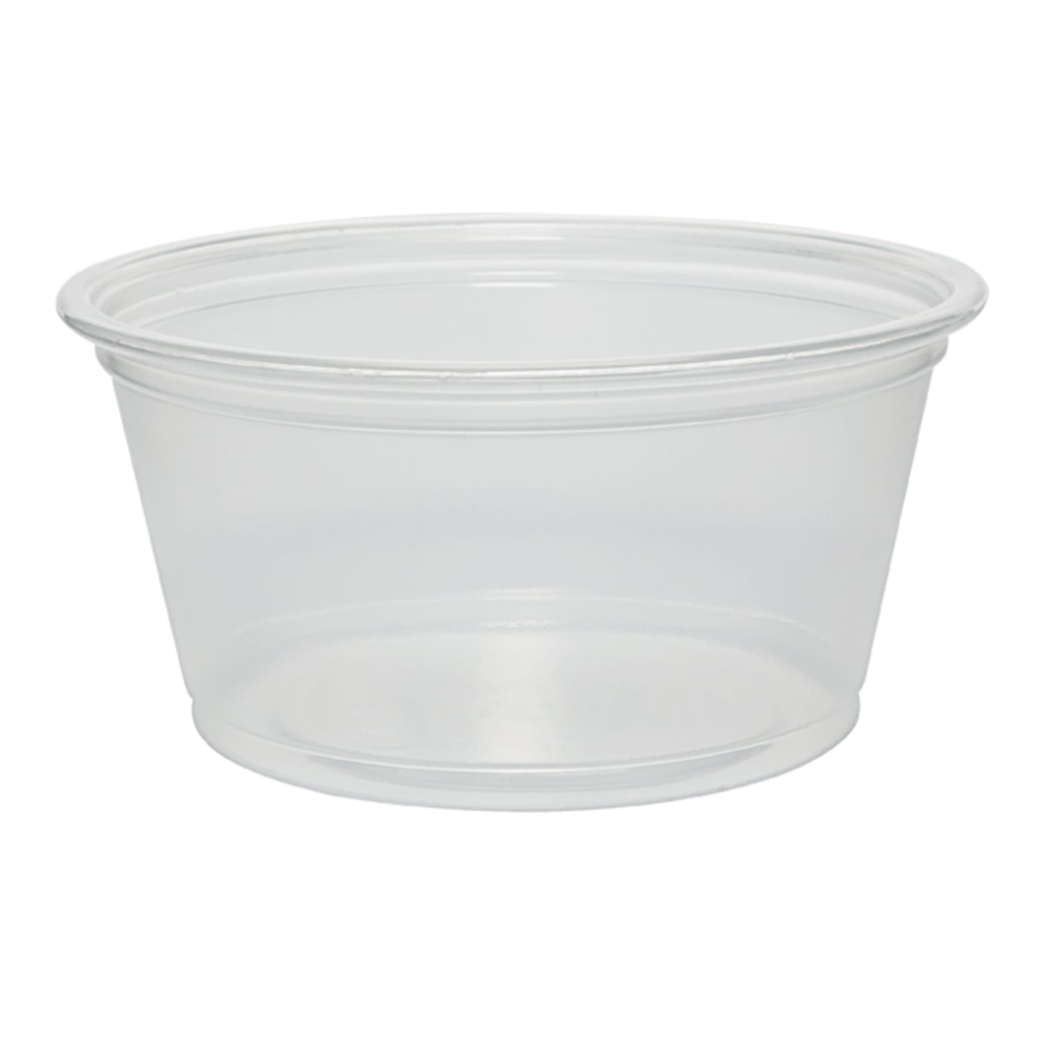 Dart Clear Portion Containers, 2 oz, 125 per bag, 20 bags per carton, Sold by the Carton