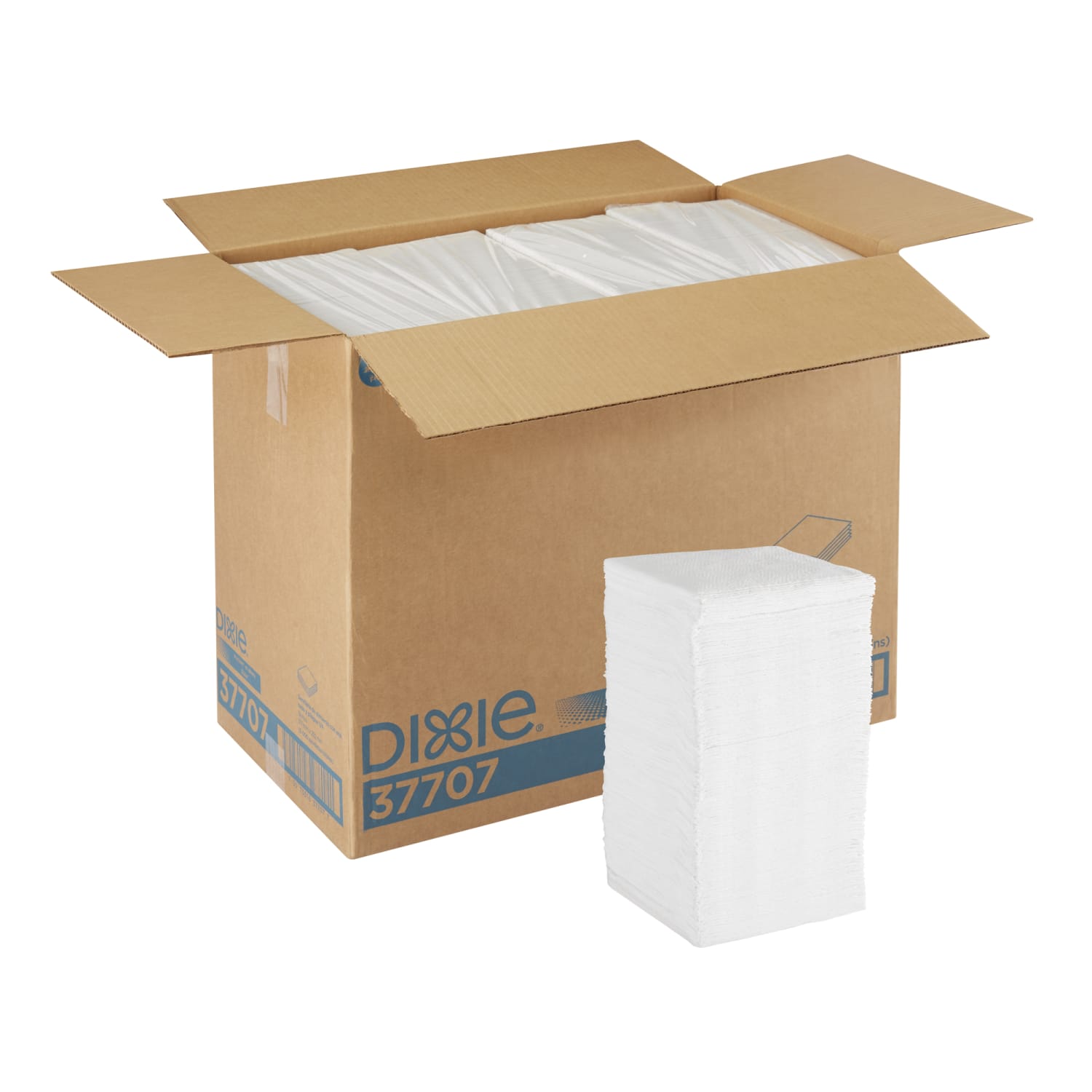 Dixie 1-Ply 1/4-Fold Luncheon Napkins, White, 500 Per Pack, Case Of 12 - Image 5