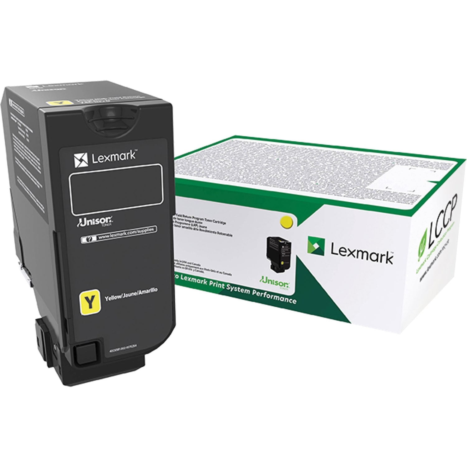 Lexmark Unison Original Standard Yield Laser Toner Cartridge - Yellow - 1 Each - 7000 Pages