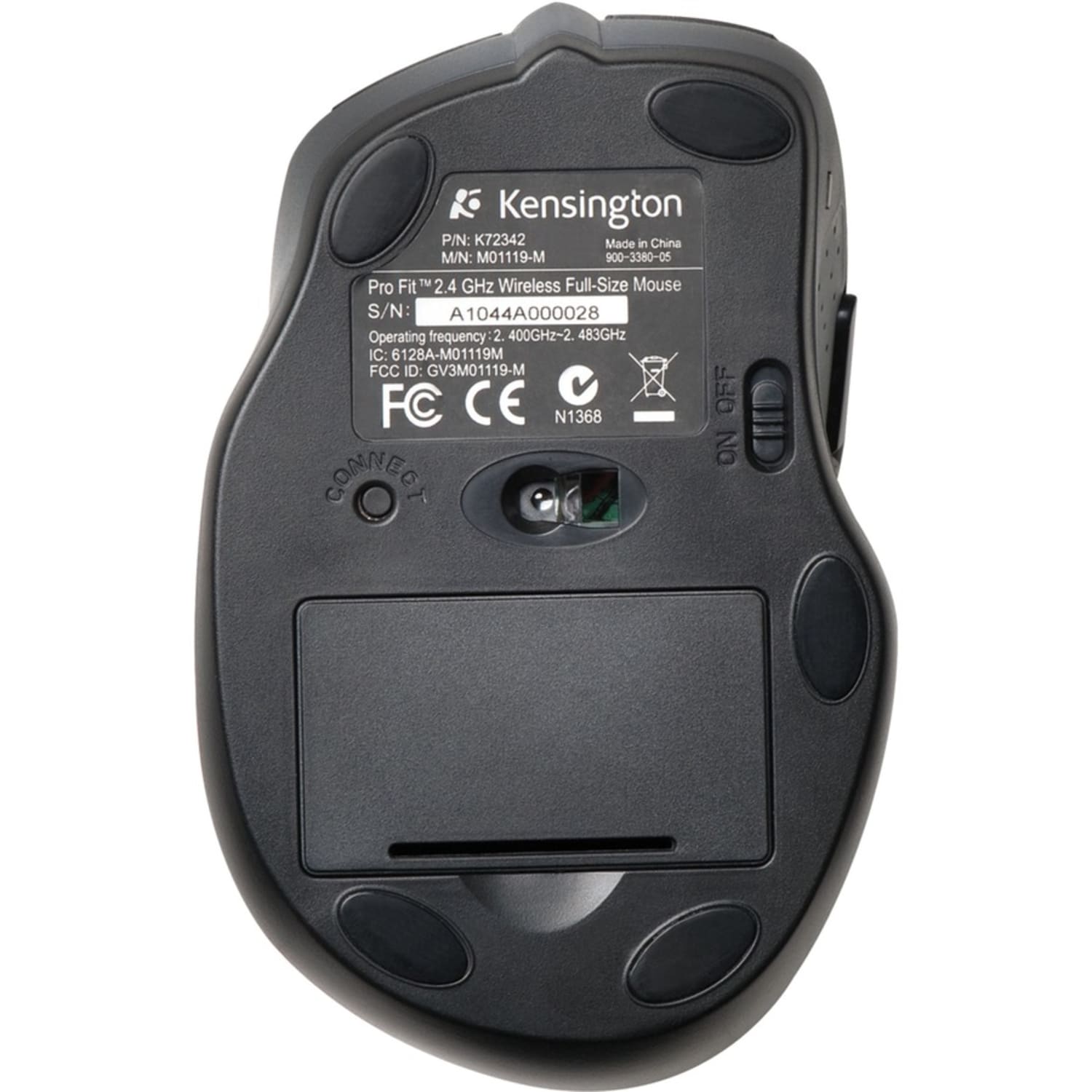 Kensington Pro Fit Wireless Mouse, Full-Size, Black - Image 5