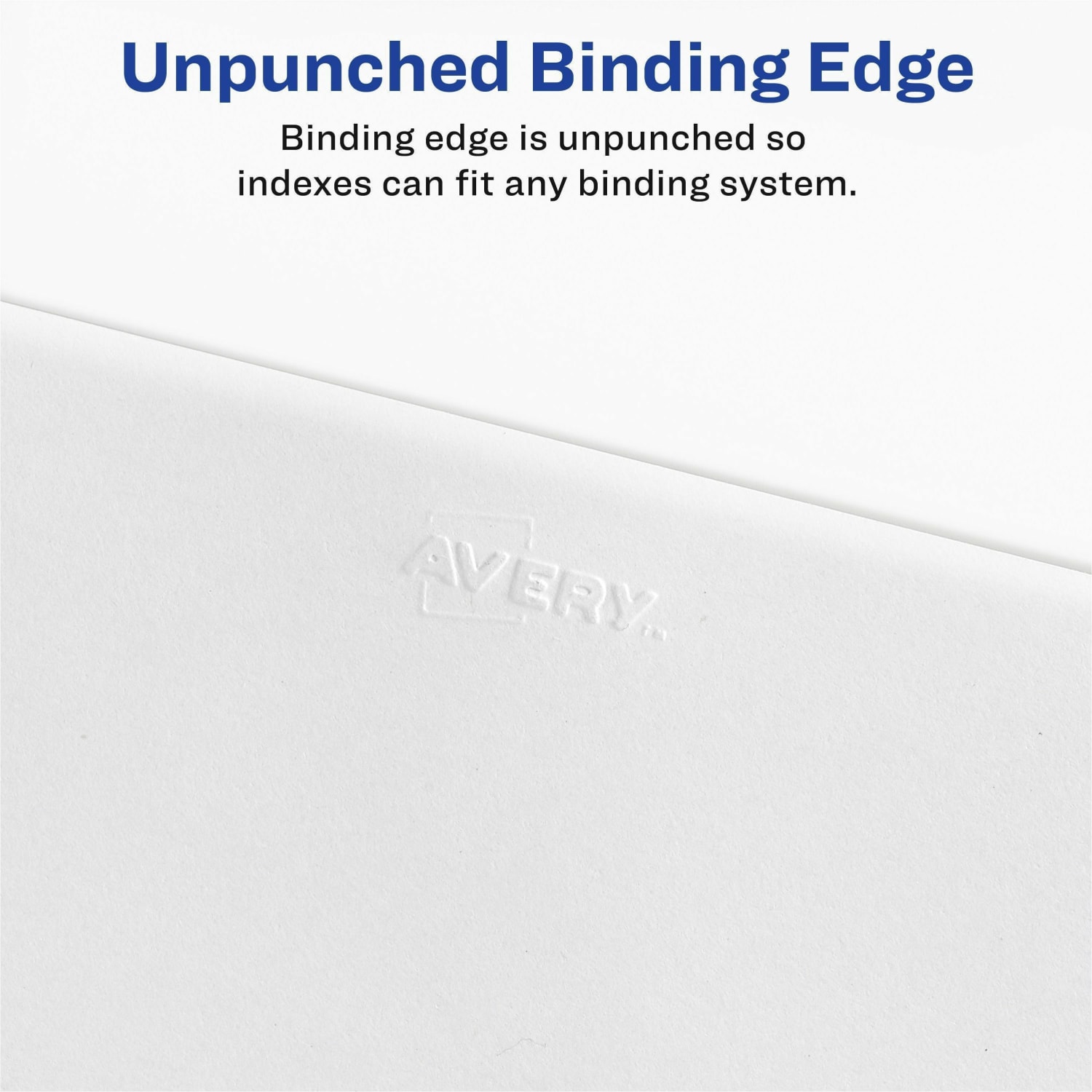 Avery 30% Recycled Preprinted Laminated Tab Dividers, 8 1/2in x 11in, White Dividers/White Tabs, A-Z, Pack Of 25 - Image 4
