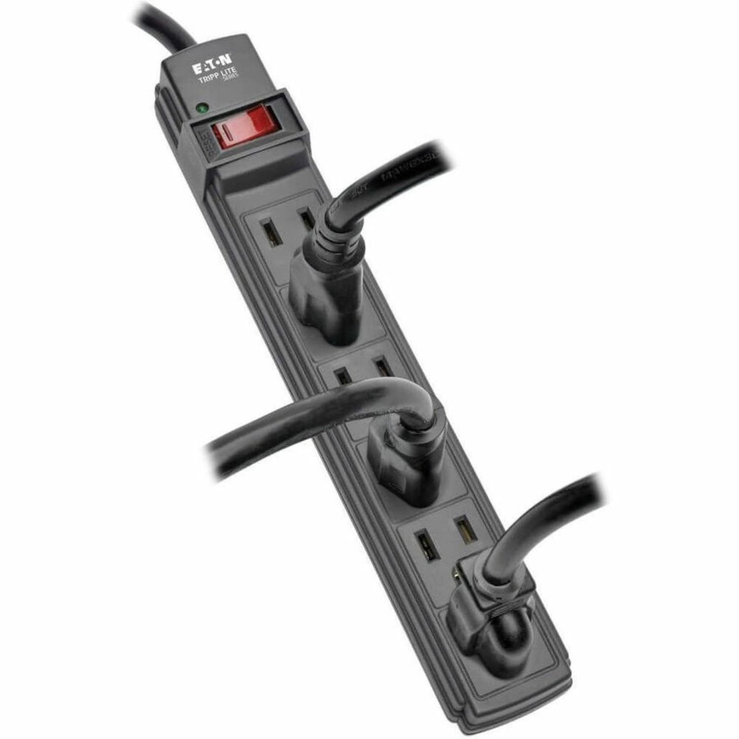 Eaton Tripp Lite Series Power Strip 6 Outlet NEMA 5-15R AC 6ft Cord 5-15P Black Housing - Power strip - PS66B - Image 3