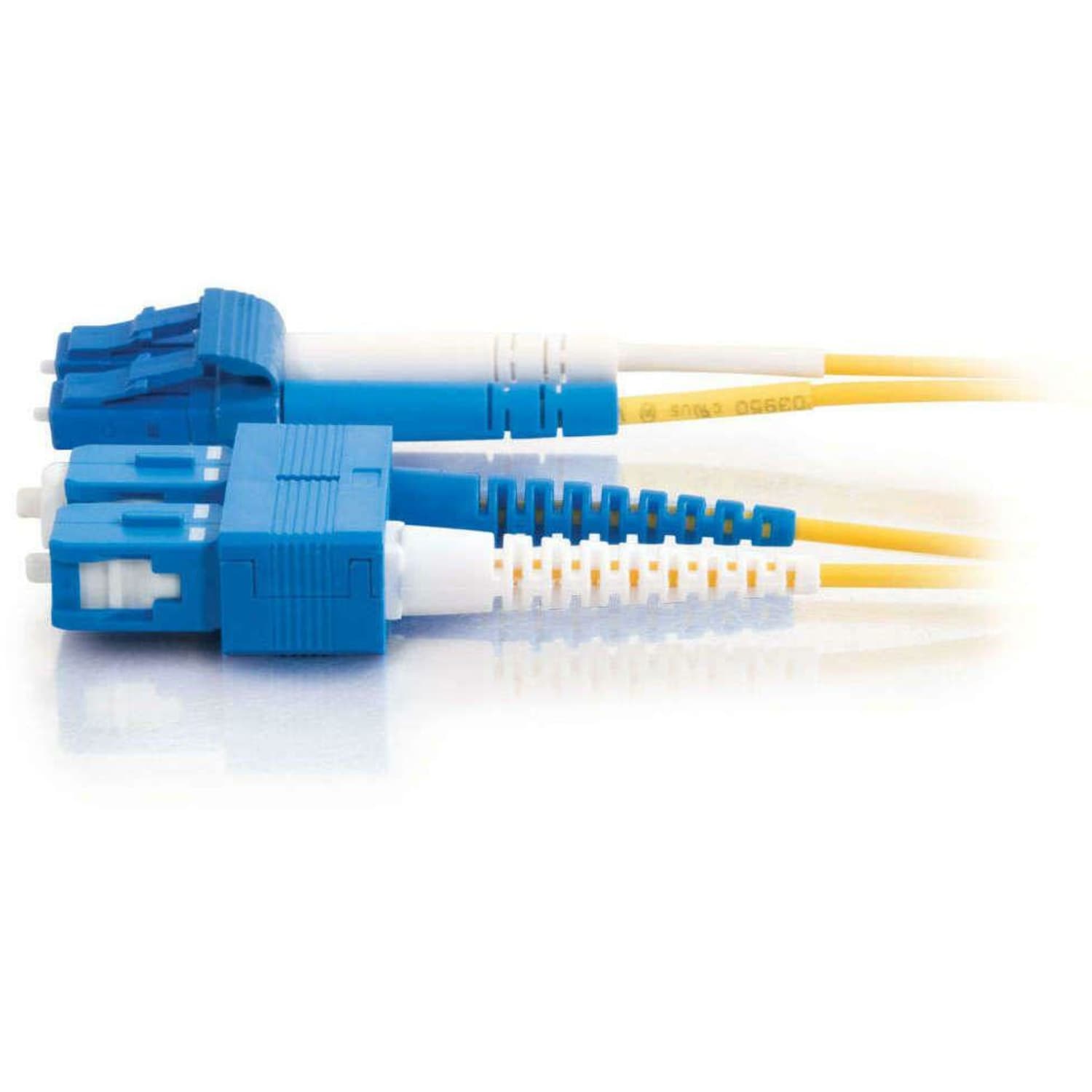 C2G-7m LC-SC 9/125 OS1 Duplex Singlemode Fiber Optic Cable (TAA Compliant) - Yellow - 7m LC-SC 9/125 Duplex Single Mode OS2 Fiber Cable TAA - 11193 - Image 3