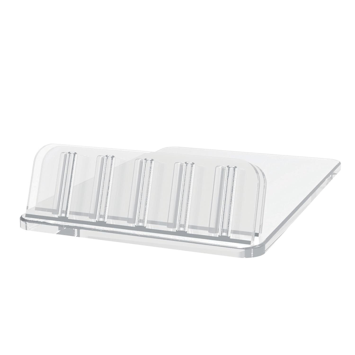 Deflecto Angled Table-Top Sign Holder, 2 3/8inD x 1 9/16inW x1/2inH, Clear, Pack of 10 - Image 3