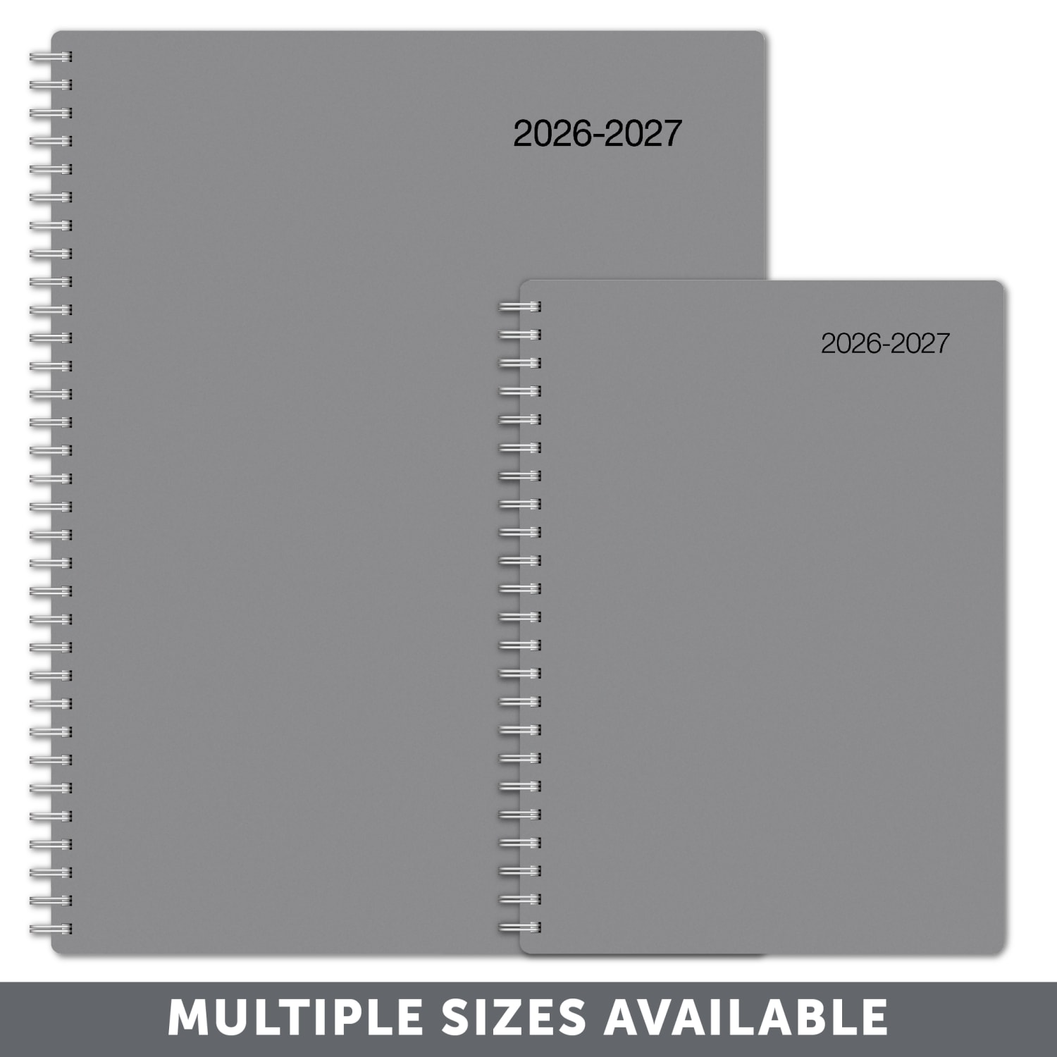 2026-2027 Office Depot Brand Weekly/Monthly Academic Planner, 5in x 8in, 30% Recycled, Gray, July 2026 To June 2027 - Image 5