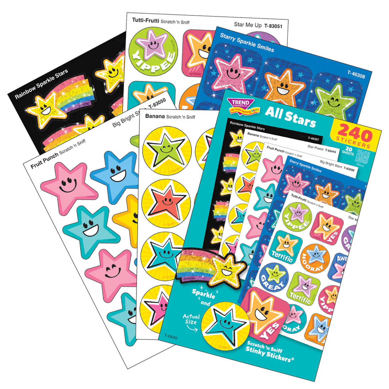 TREND Mixed Stickers Variety Pack, All Stars, Pack Of 240 - Image 3