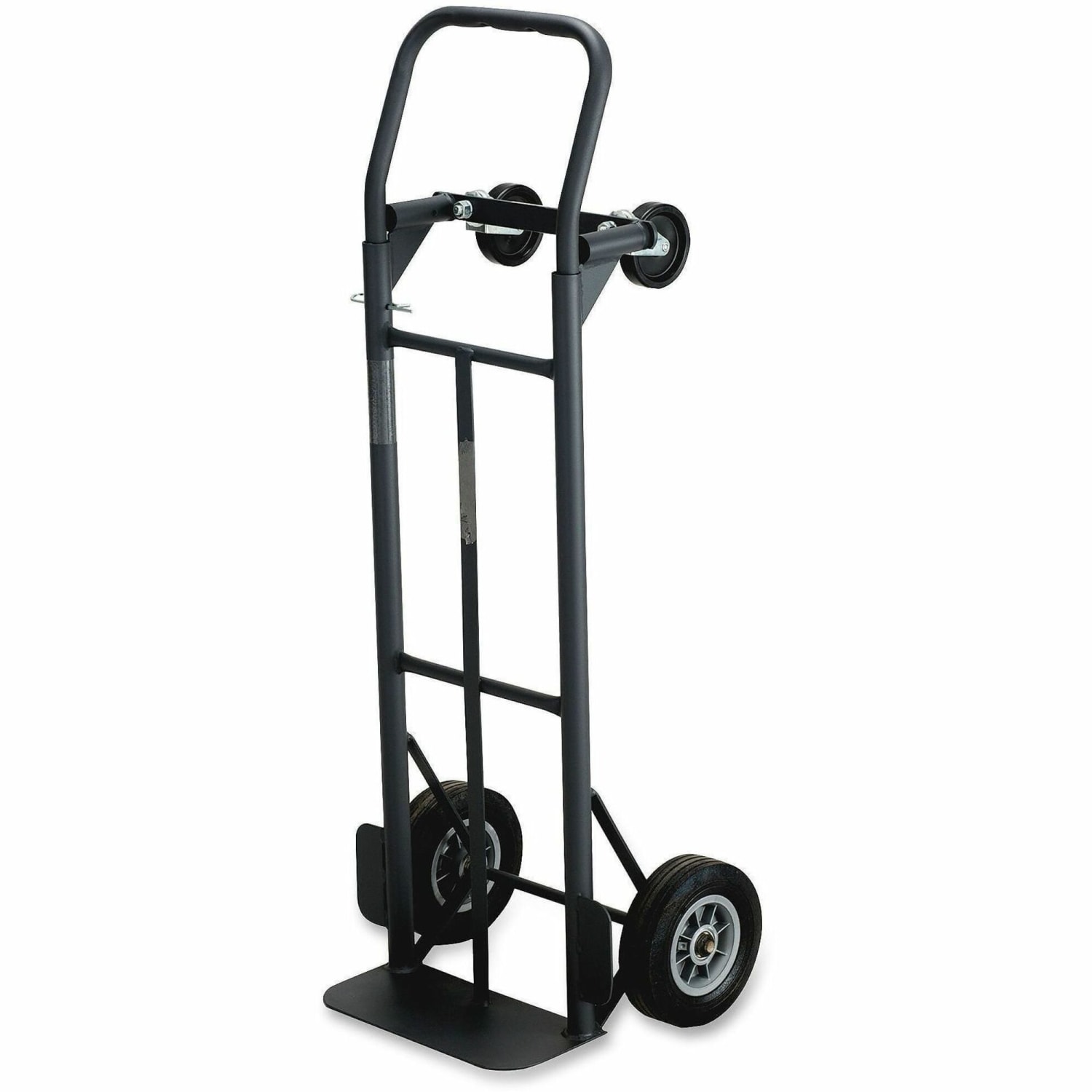 Safco Tuff Truck Convertible Hand Truck, 400-500 Lb. Capacity, 8in Wheel, Black - Image 4
