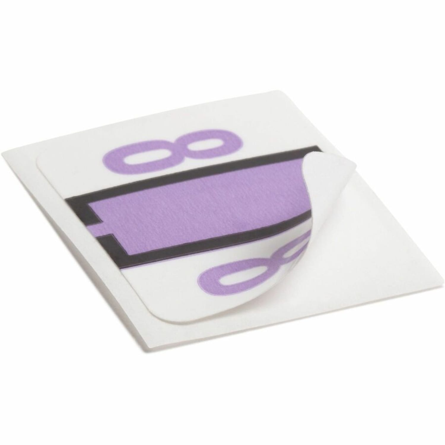 Smead BCCRN Bar-Style Permanent Numerical Labels, 8, Lavender, Roll Of 500 - Image 6