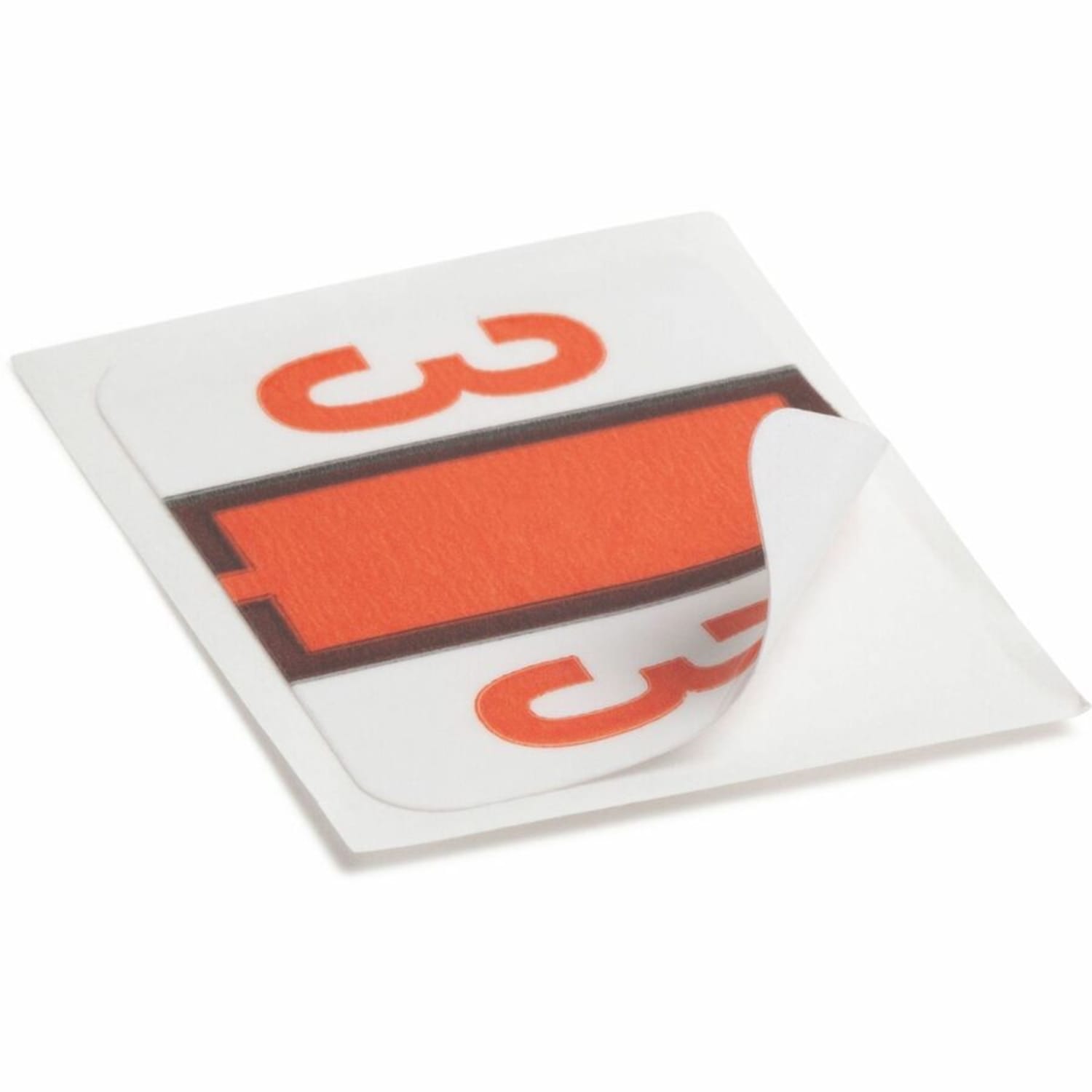 Smead BCCRN Bar-Style Permanent Numerical Labels, 3, Dark Orange, Roll Of 500 - Image 6