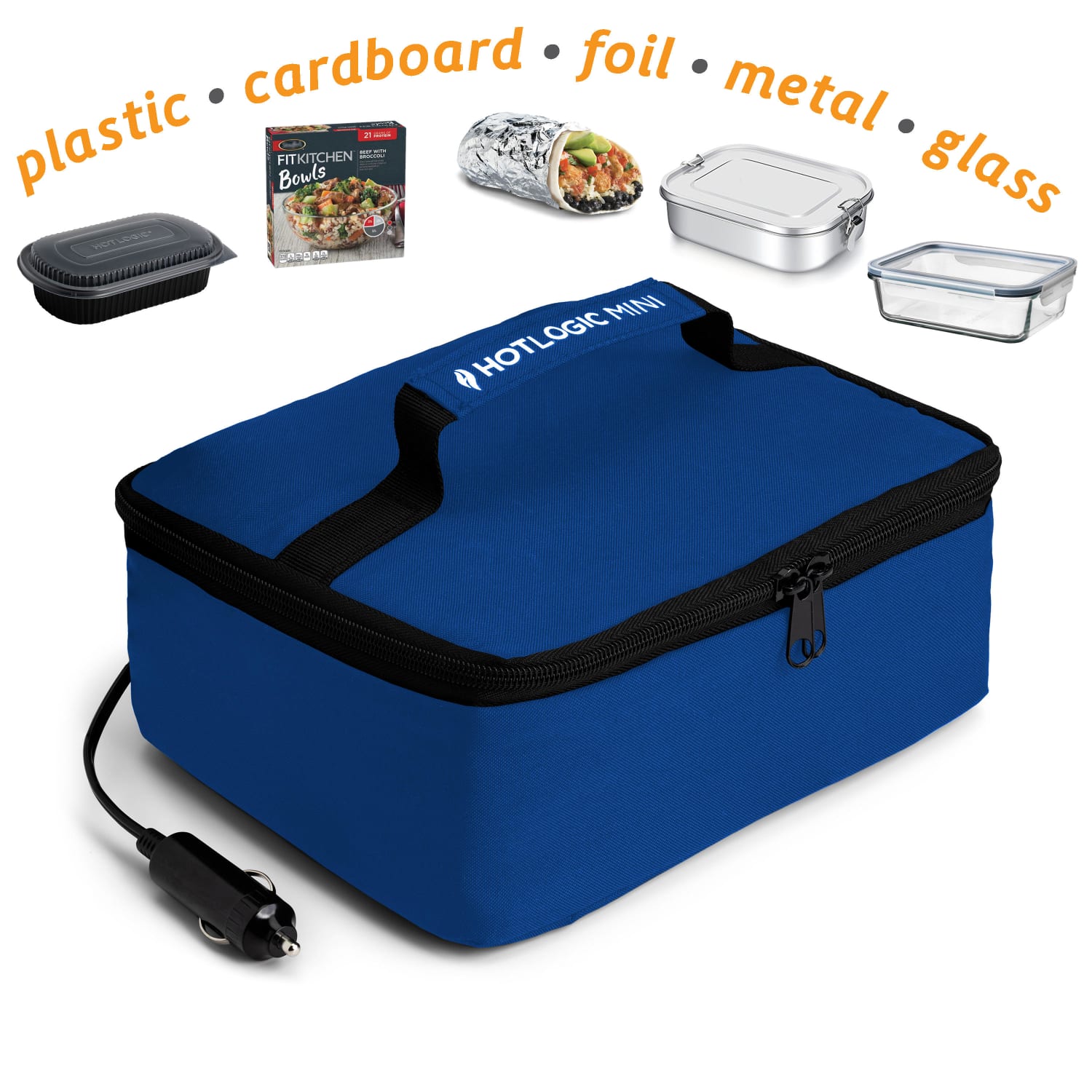 HOTLOGIC Portable Personal 12V Mini Oven, Blue - Image 6