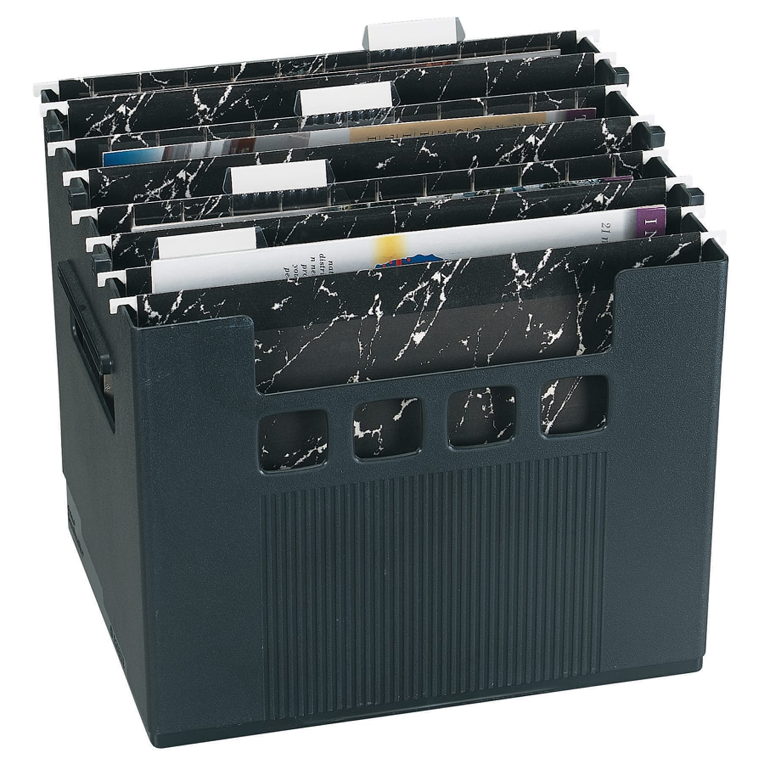Pendaflex Super Decoflex 4-Storage File Folders, 11in x 12 3/4in x 10in, Black - Image 3