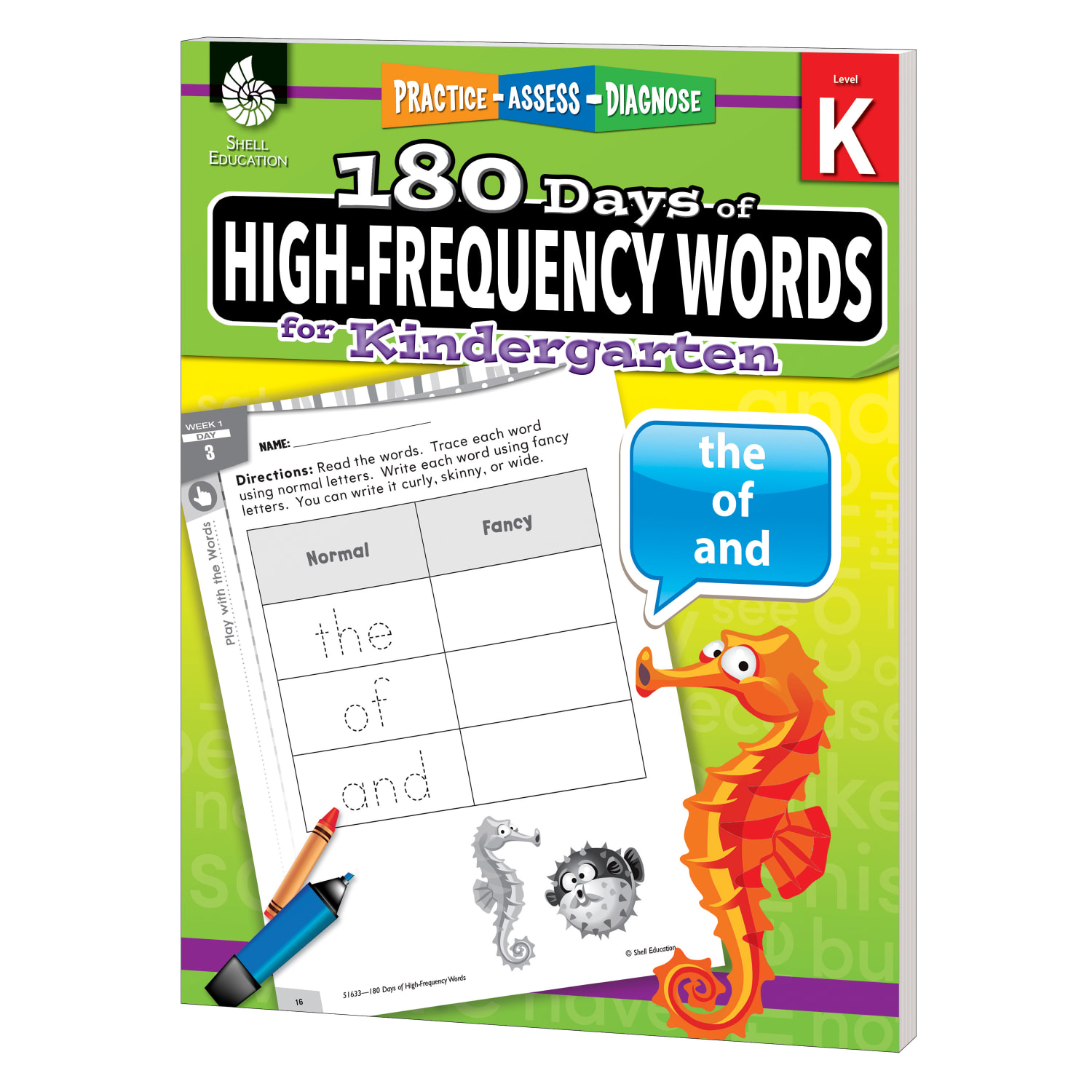 Shell Education 180 Days Of High-Frequency Words, Grade K - Image 3