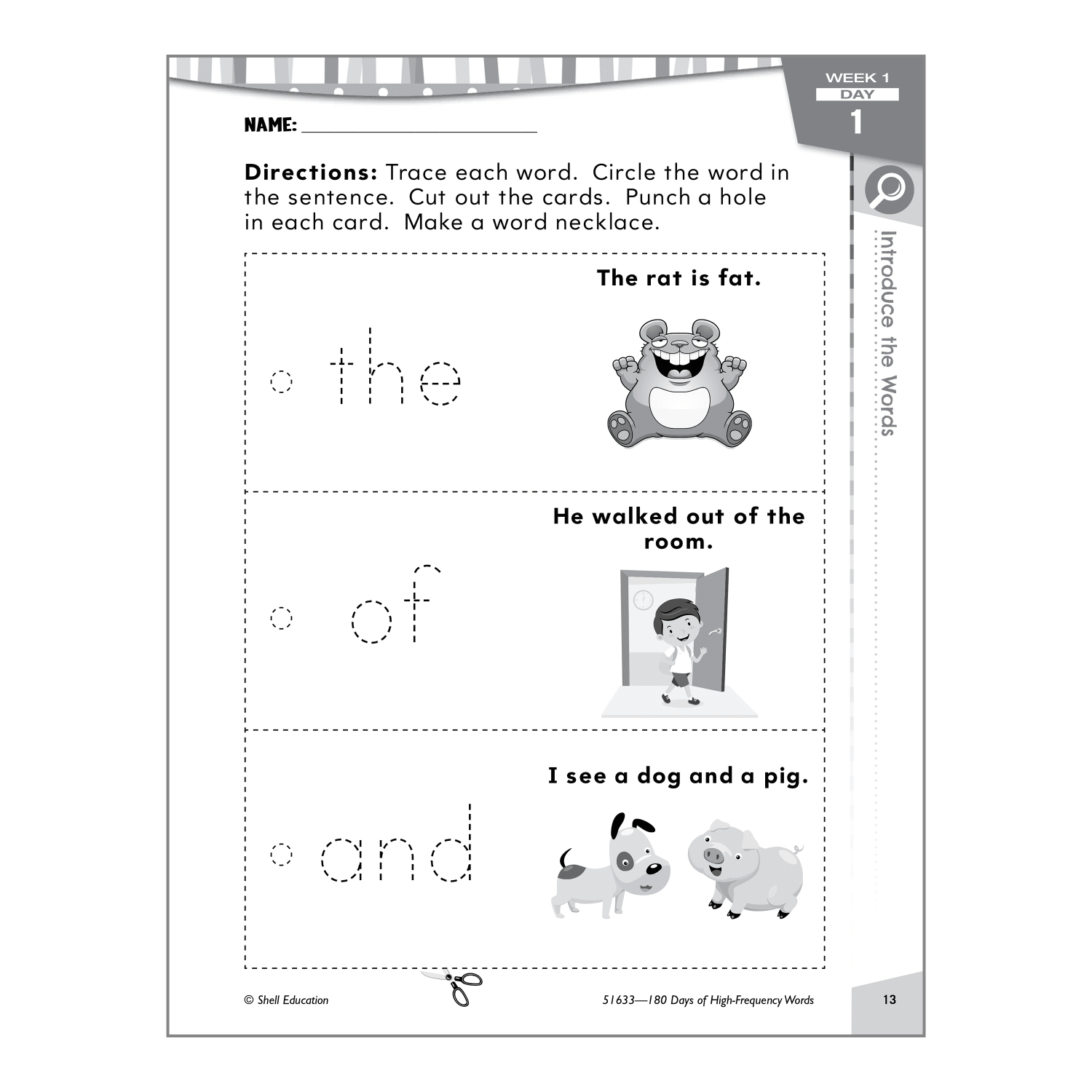 Shell Education 180 Days Of High-Frequency Words, Grade K - Image 5