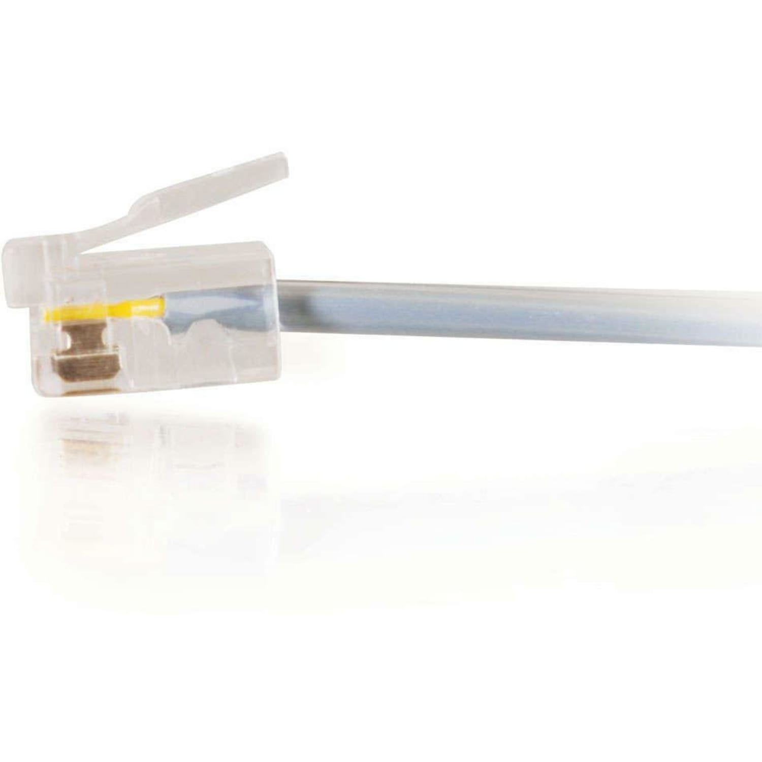 C2G 7ft RJ11 Modular Telephone Cable - RJ-11 Male - RJ-11 Male - 7ft - Silver - Image 4