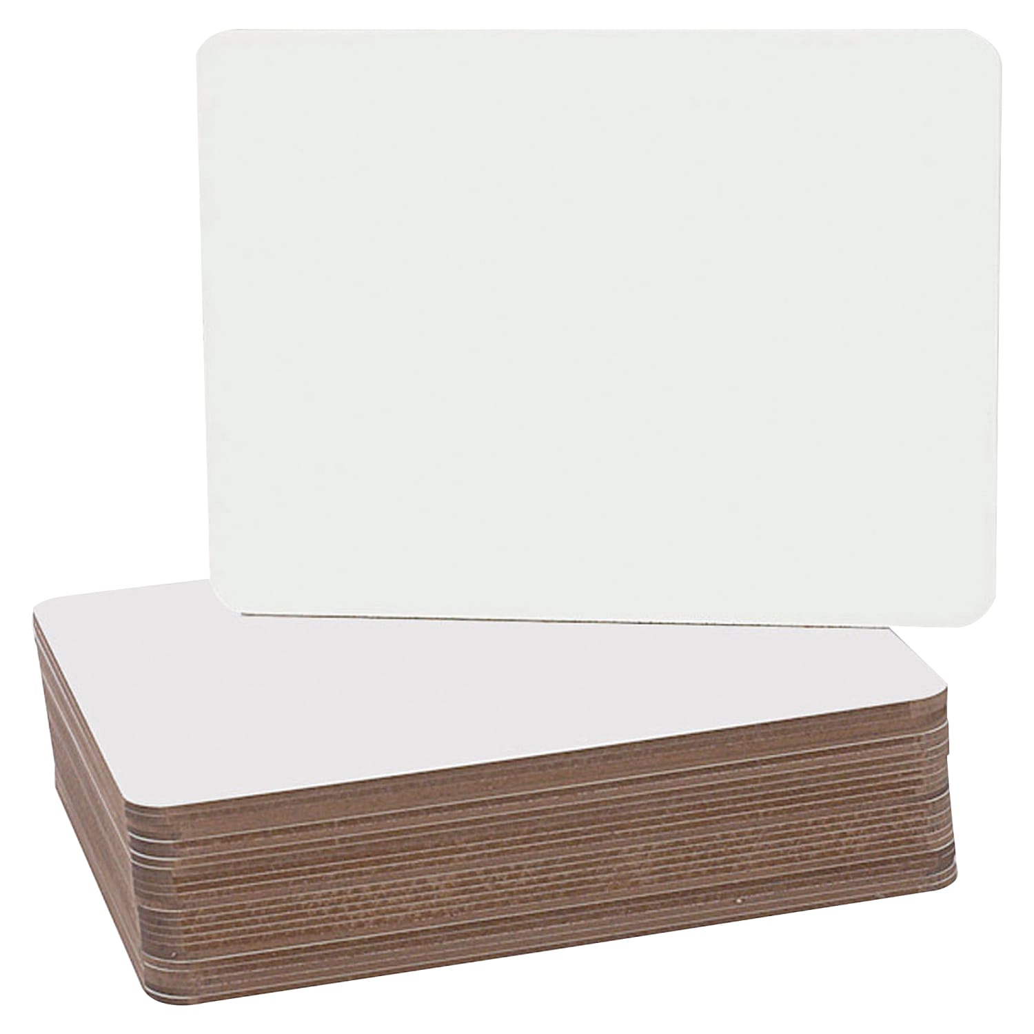 Flipside Round Corners Dry-Erase Lap Whiteboards, 9 1/2in x 12in, White Finish Frame With Pack Of 24 - Image 3