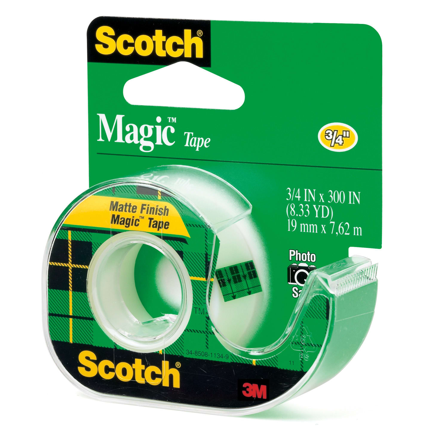 Scotch Magic Tape In Dispenser, 3/4in x 300in, Clear - Image 3