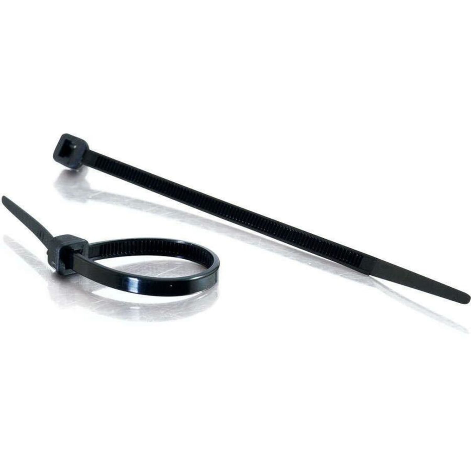 C2G 4in Cable Tie Multipack (100 pack) - Black - Cable Tie - Black - 100 Pack - Image 4