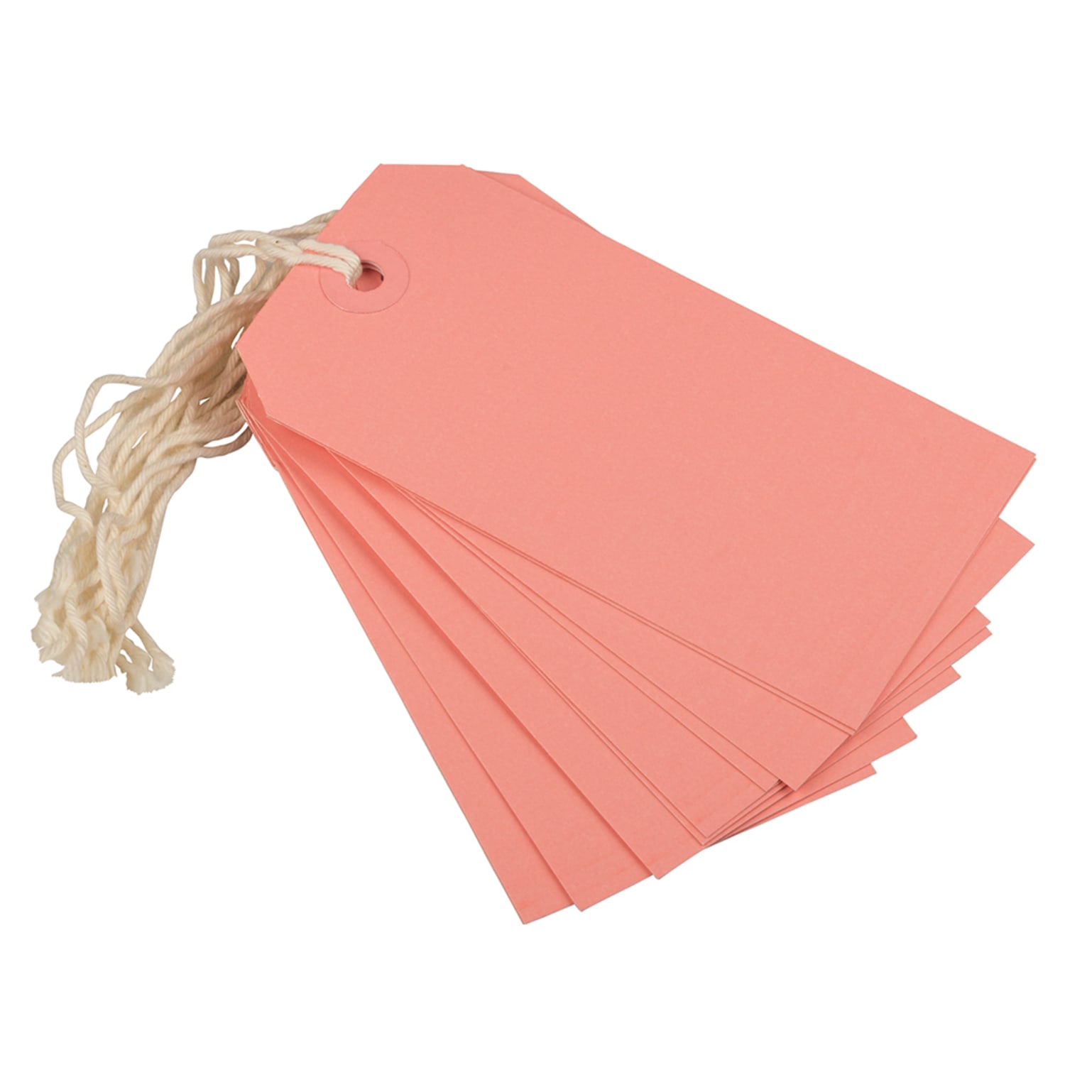 JAM Paper Gift Tags, 4 3/4in x 2 3/8in, Pink, Pack Of 10 - Image 3