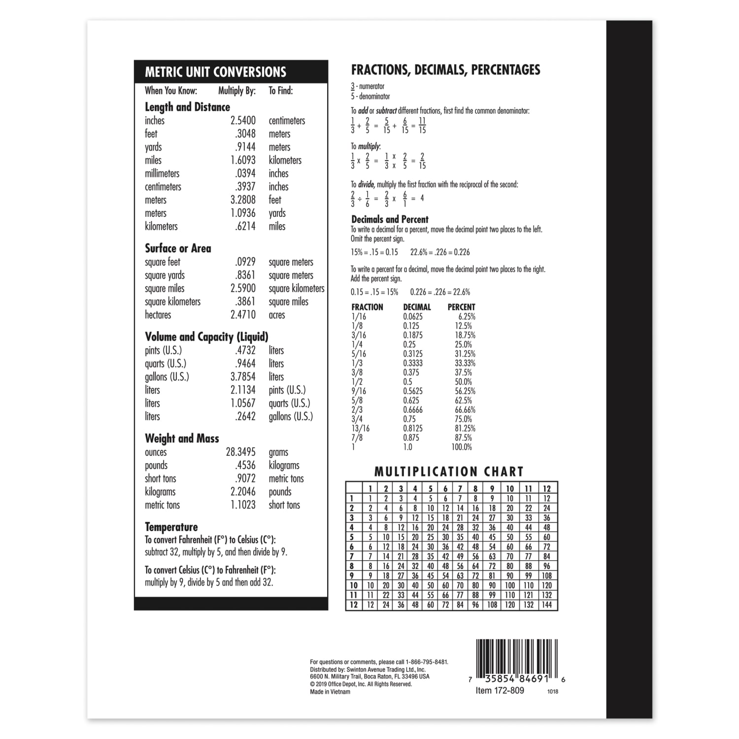 Office Depot Brand Standard Composition Book, 6-7/8in x 8-1/2in, Wide Ruled, 40 Sheets - Image 3