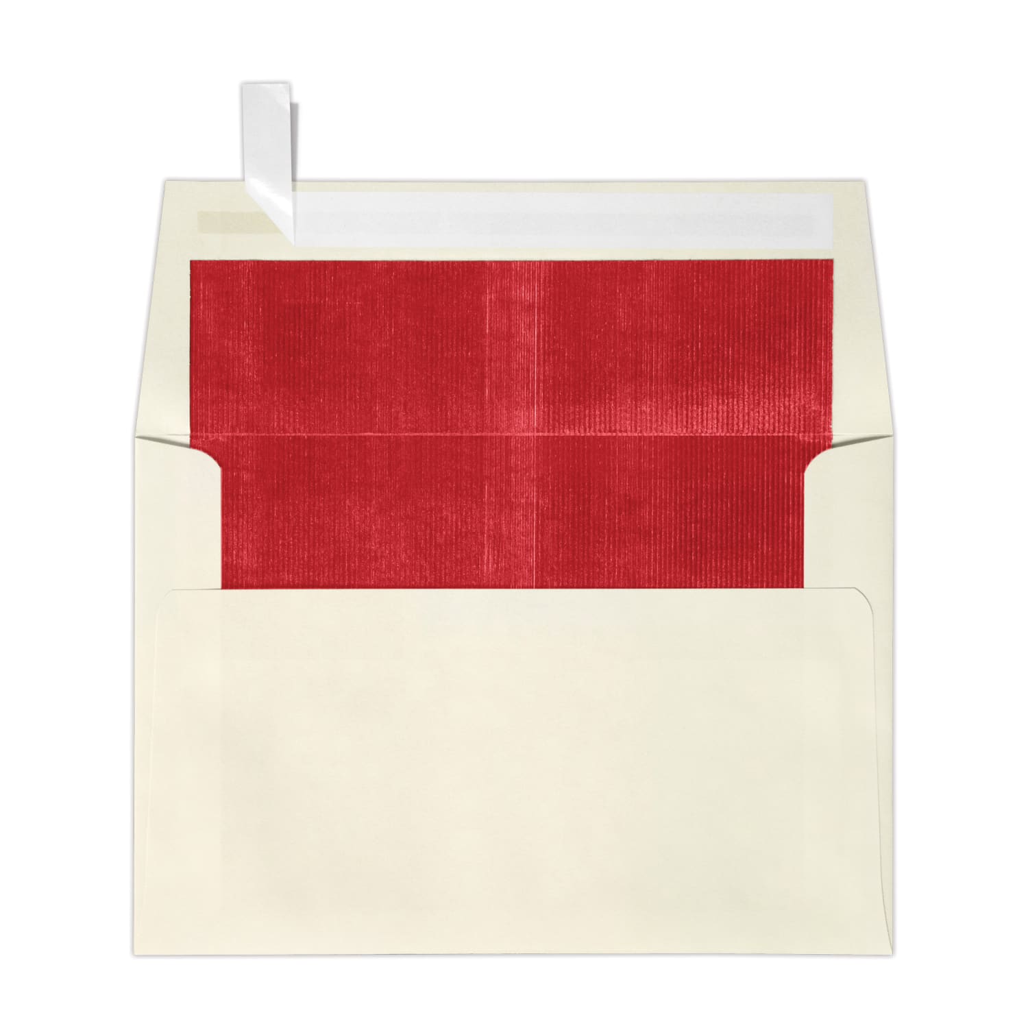 LUX Foil-Lined Invitation Envelopes A4, Peel & Press Closure, Natural/Red, Pack Of 250 - Image 4