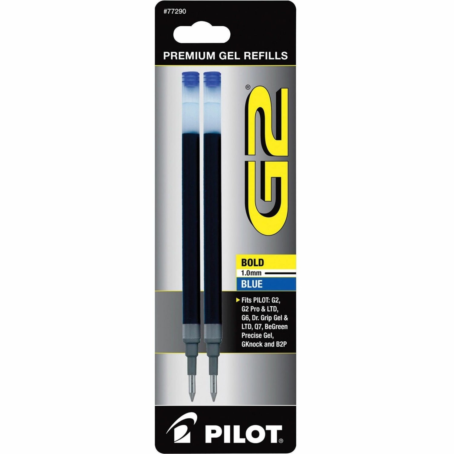 Pilot G2 Gel Refills, Bold Point, 1.0mm, Blue Ink, Pack of 2 Refills - Image 3