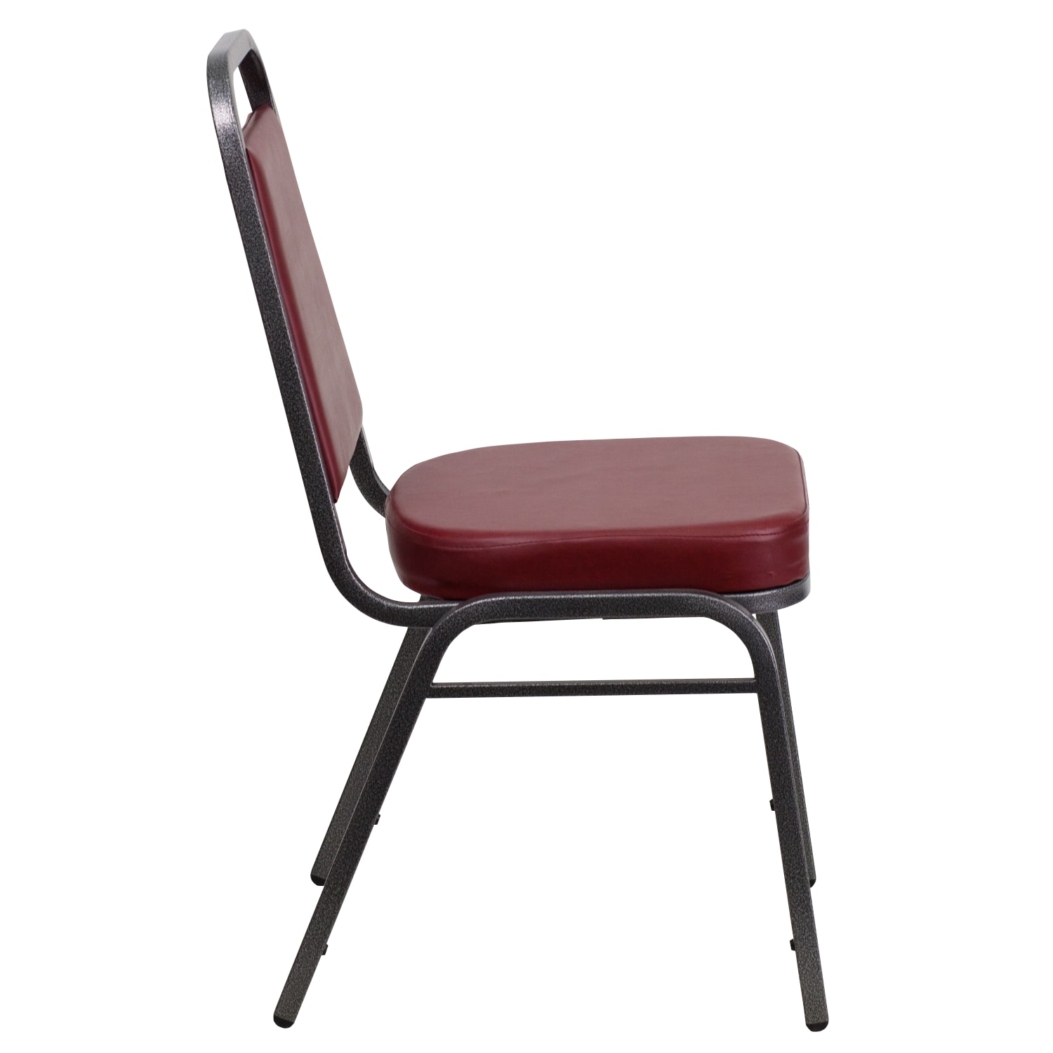 Flash Furniture HERCULES Series Trapezoidal Back Stacking Banquet Chairs, Burgundy/Silvervein, Pack Of 4 Chairs - Image 12