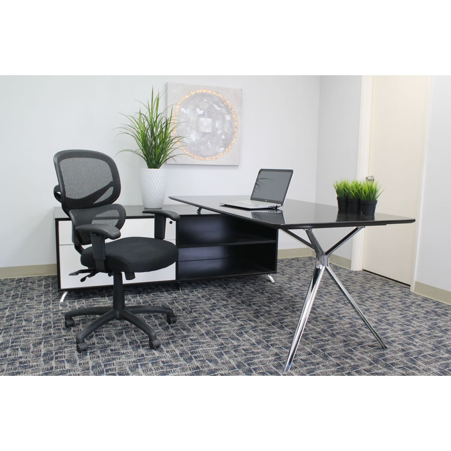 Boss Office Products Multifunction Mid Back Task Chair Black PopularChairscom