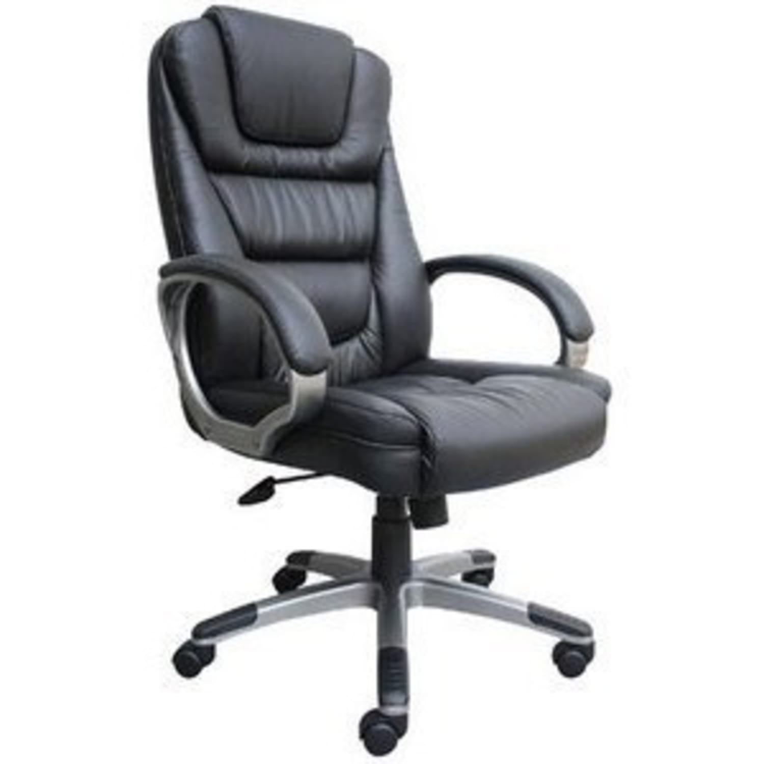 Boss Office Products Ergonomic LeatherPlus Bonded Leather Chair BlackChrome PopularChairscom Boss Office Products Ergonomic LeatherPlus Bonded Leather Chair BlackChrome PopularChairscom