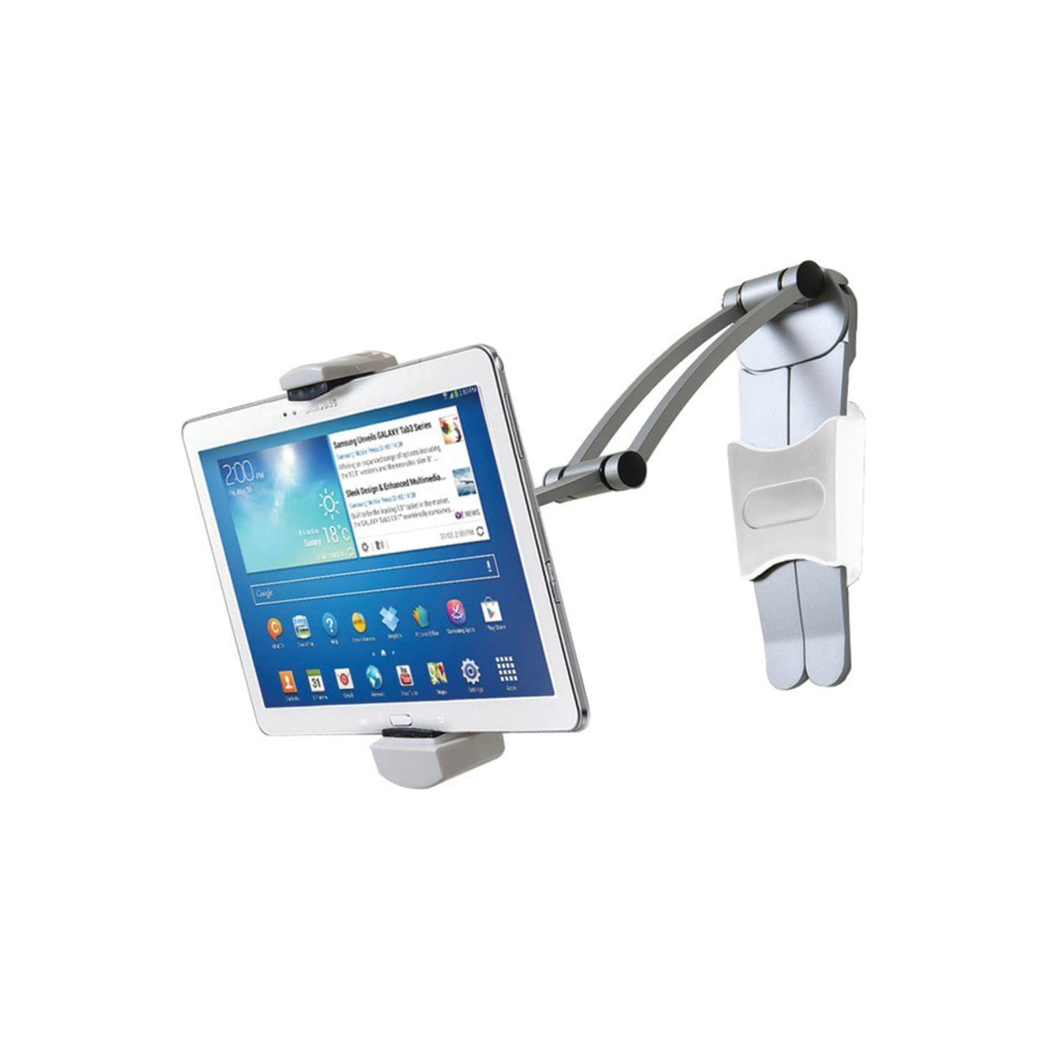 CTA Digital 2-In-1 Kitchen Mount Stand For 7in-13in Tablet Aluminum, Wall Mountable, Desktop, Surface Mountable - Image 4