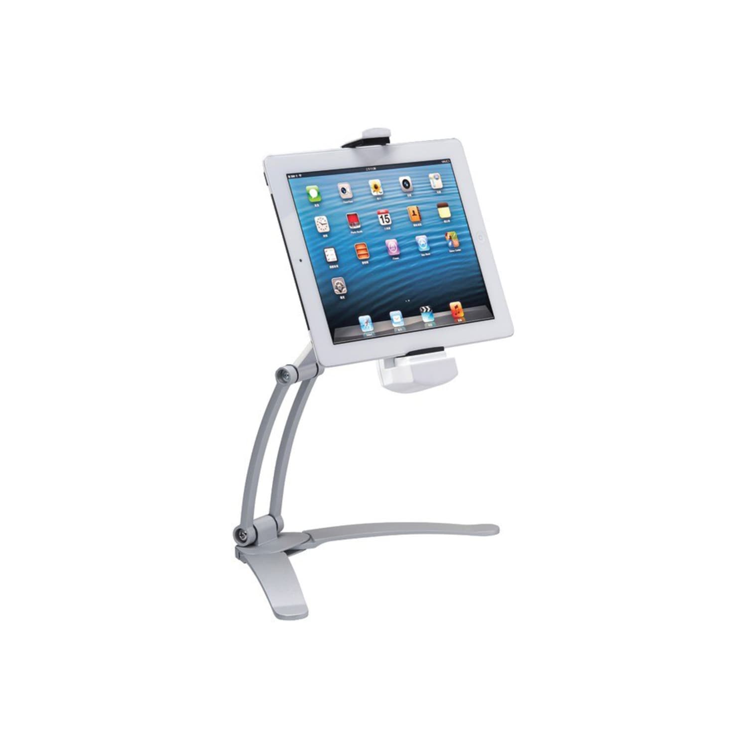 CTA Digital 2-In-1 Kitchen Mount Stand For 7in-13in Tablet Aluminum, Wall Mountable, Desktop, Surface Mountable - Image 5