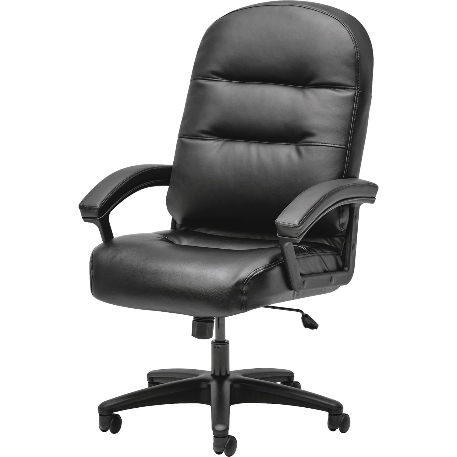 HON PillowSoft Ergonomic Bonded Leather Executive Chair With Fixed Loop Arms Black HON2095HPWST11T PopularChairscom HON Pillow Soft Ergonomic Bonded Leather Executive Chair With Fixed Loop Arms Black HON2095HPWST11T PopularChairscom