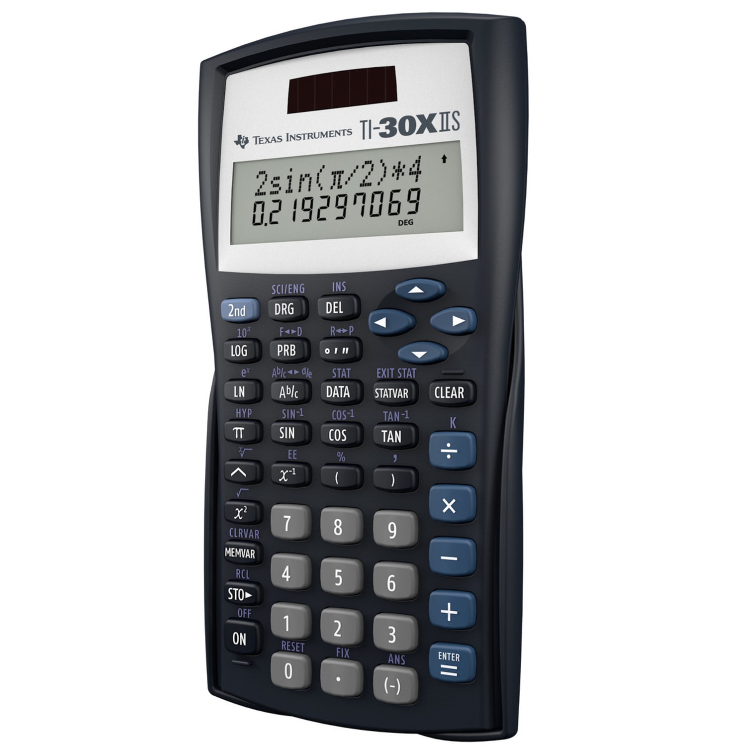 Texas Instruments TI-30X IIS Solar Scientific Calculator, Black/Blue/White - Image 3