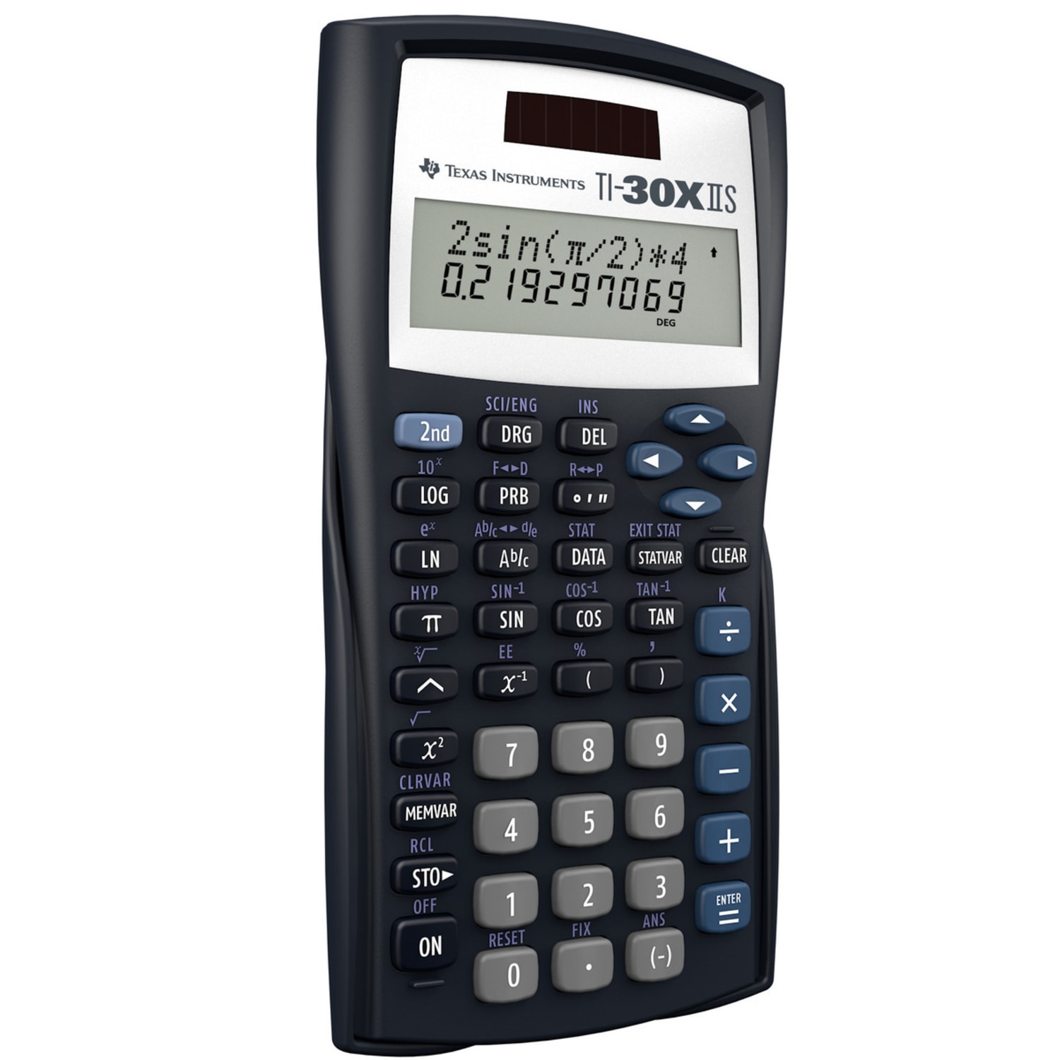 Texas Instruments TI-30X IIS Solar Scientific Calculator, Black/Blue/White - Image 4