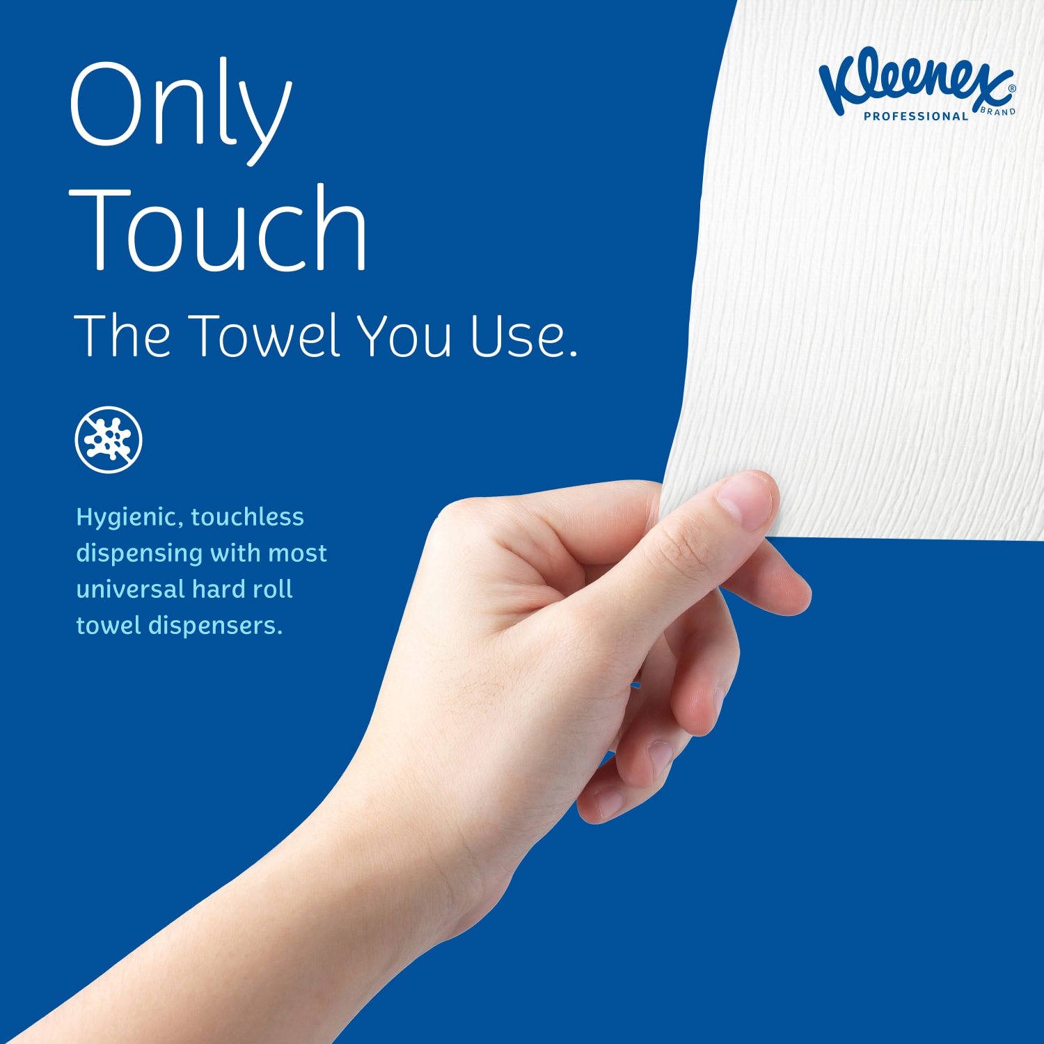 Kleenex Hard Roll Paper Towels (25637), with Premium Absorbency Pockets, for Blue Core Dispensers, White, (700ft/Roll, 6 Rolls/Case, 4,200ft/Case) - Image 6
