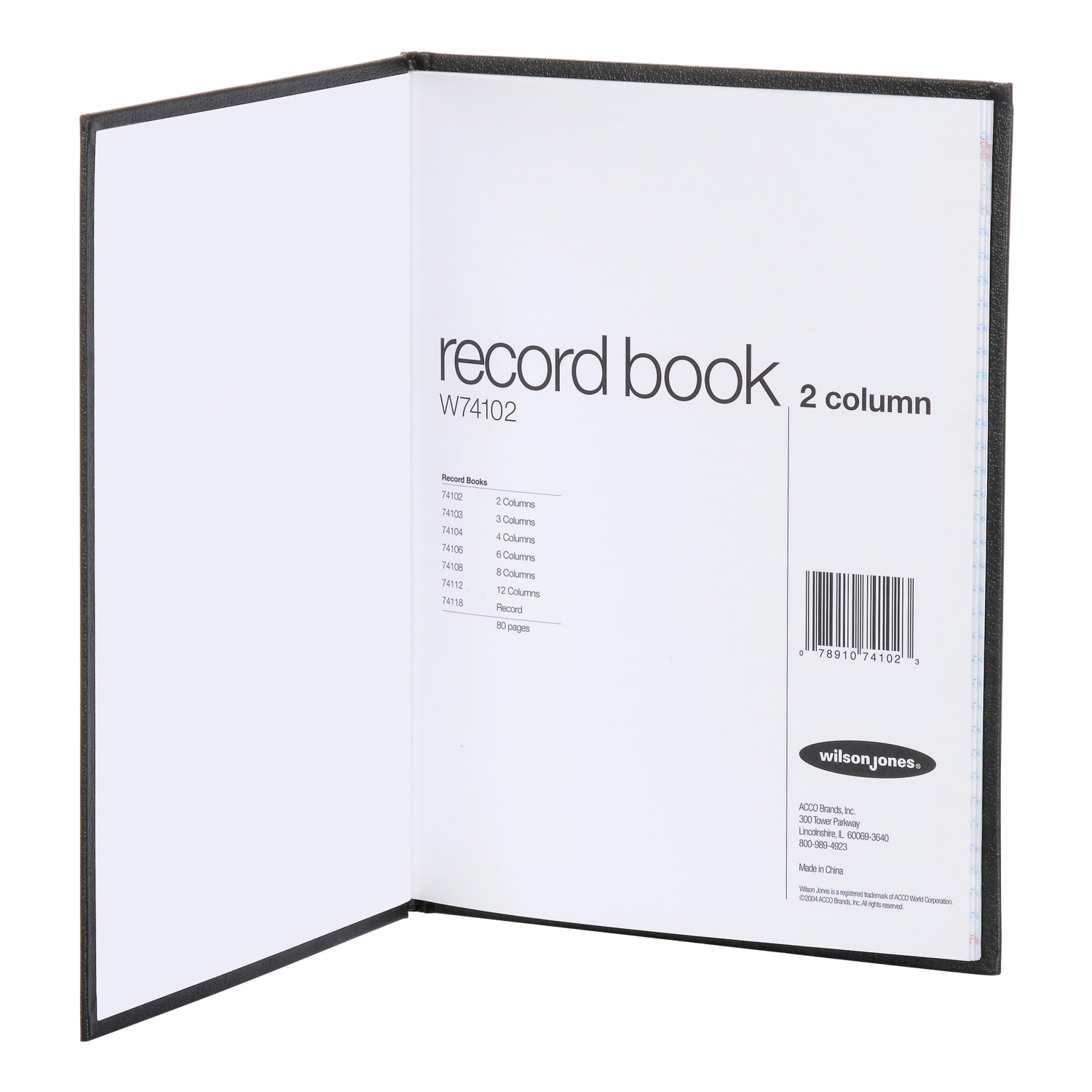Wilson Jones Single Page Columnar Book, 9 1/4in x 7in, 2 Columns, 40 Sheets - Image 4