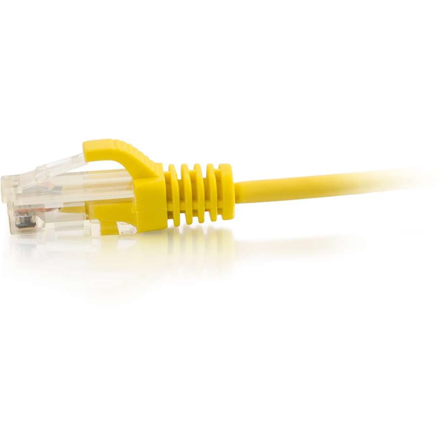 C2G 3ft Cat6 Snagless Unshielded (UTP) Slim Ethernet Cable - Cat6 Network Patch Cable - PoE - Yellow - 3 ft Category 6 Network Cable  - 01171 - Image 3