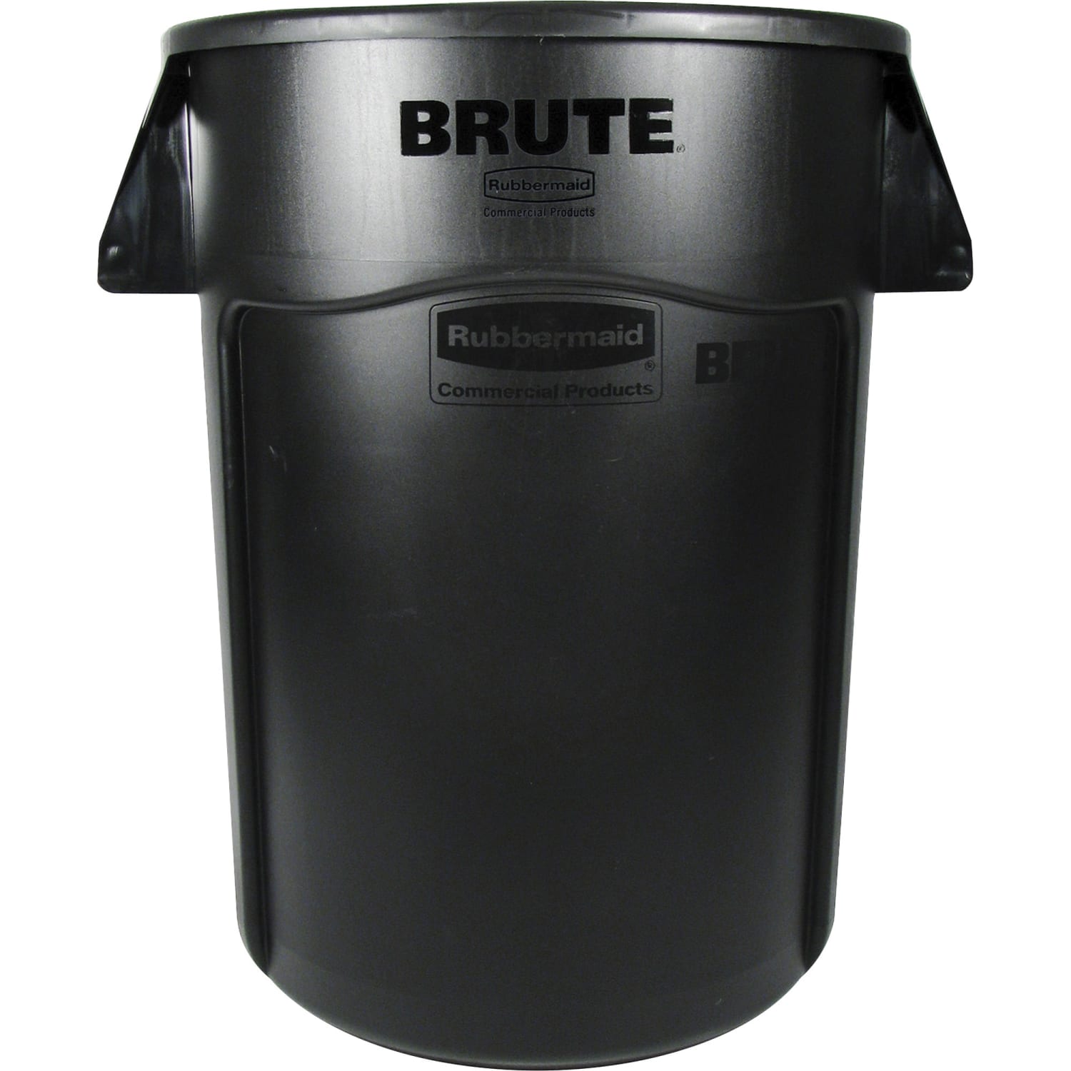 Rubbermaid Commercial Brute Round Plastic Vented Trash Containers, 44 Gallons, Black, Pack Of 4 Containers - Image 3