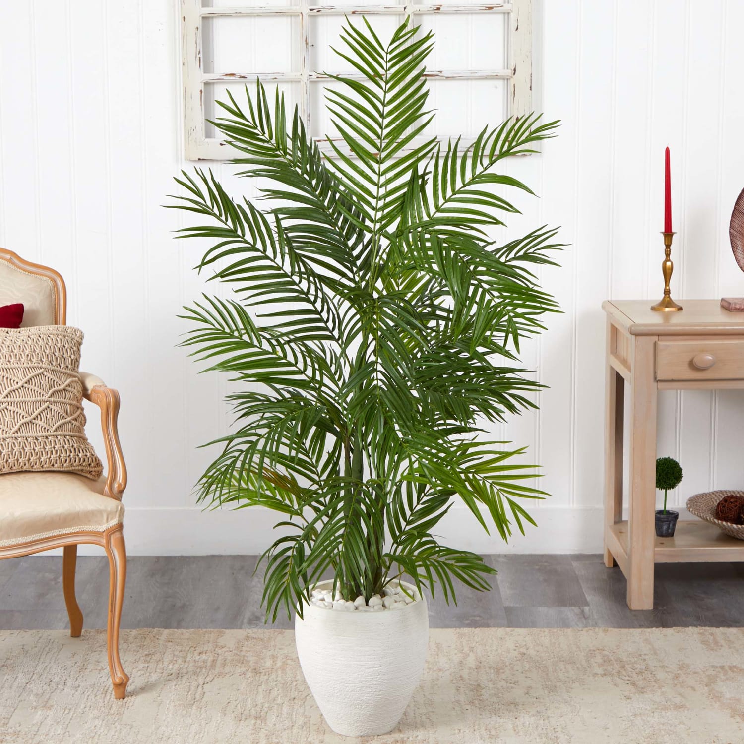 Nearly Natural Areca Palm 60inH Artificial Tree With Planter, 60inH x 31inW x 25inD, Green, 5645 - Image 3