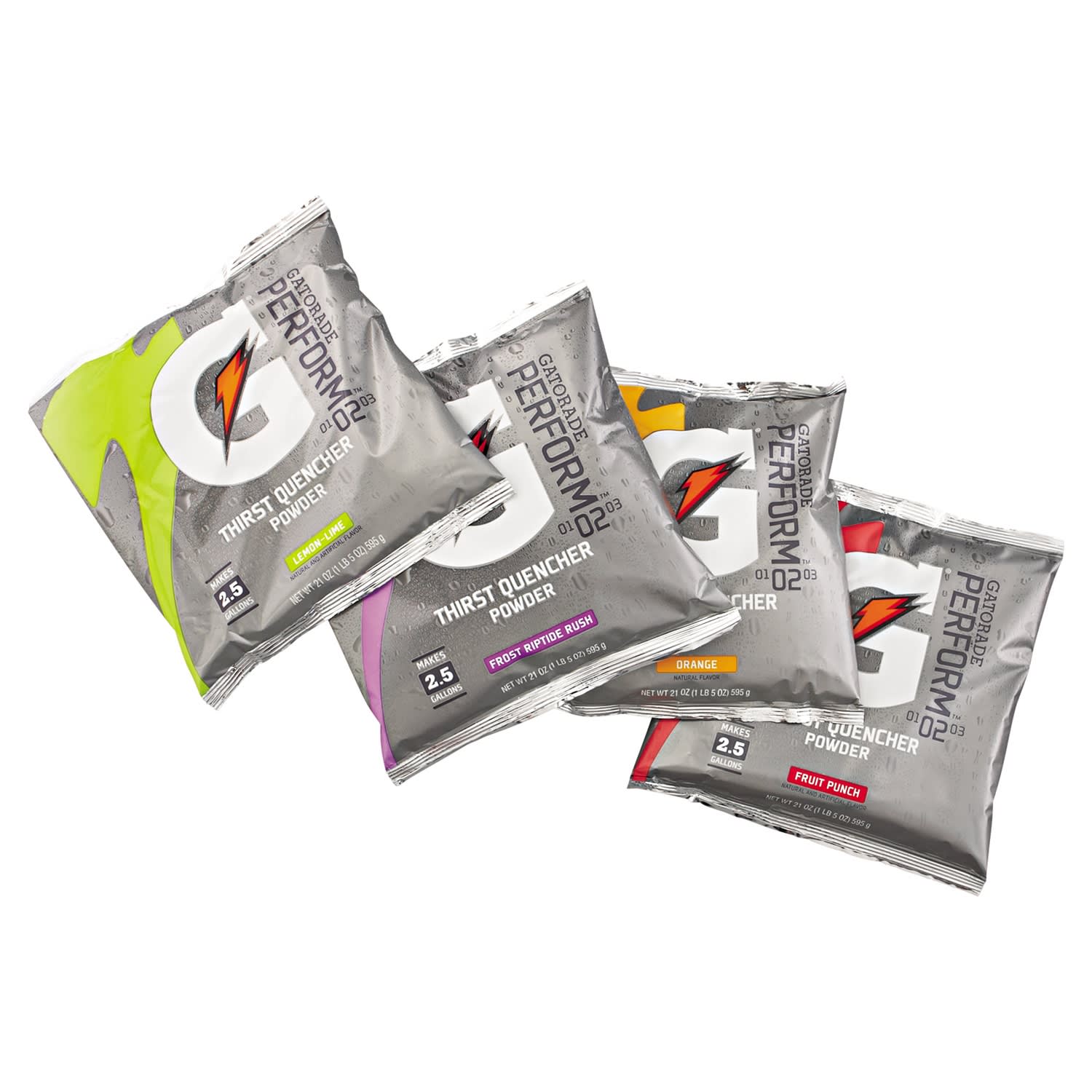 Gatorade Variety Instant Powder, 21 Oz, Pack Of 32
