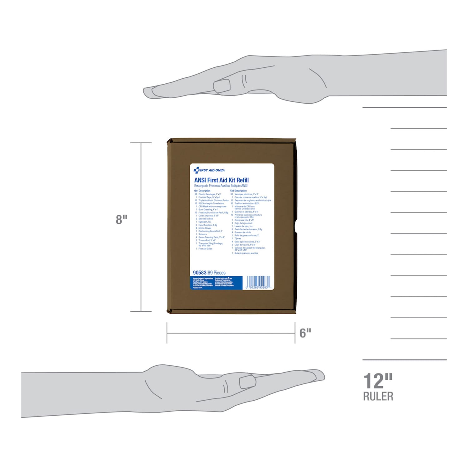 First Aid Only 90560/90562/90588 25-Person First Aid Kit Refill, 89 Pieces - Image 3