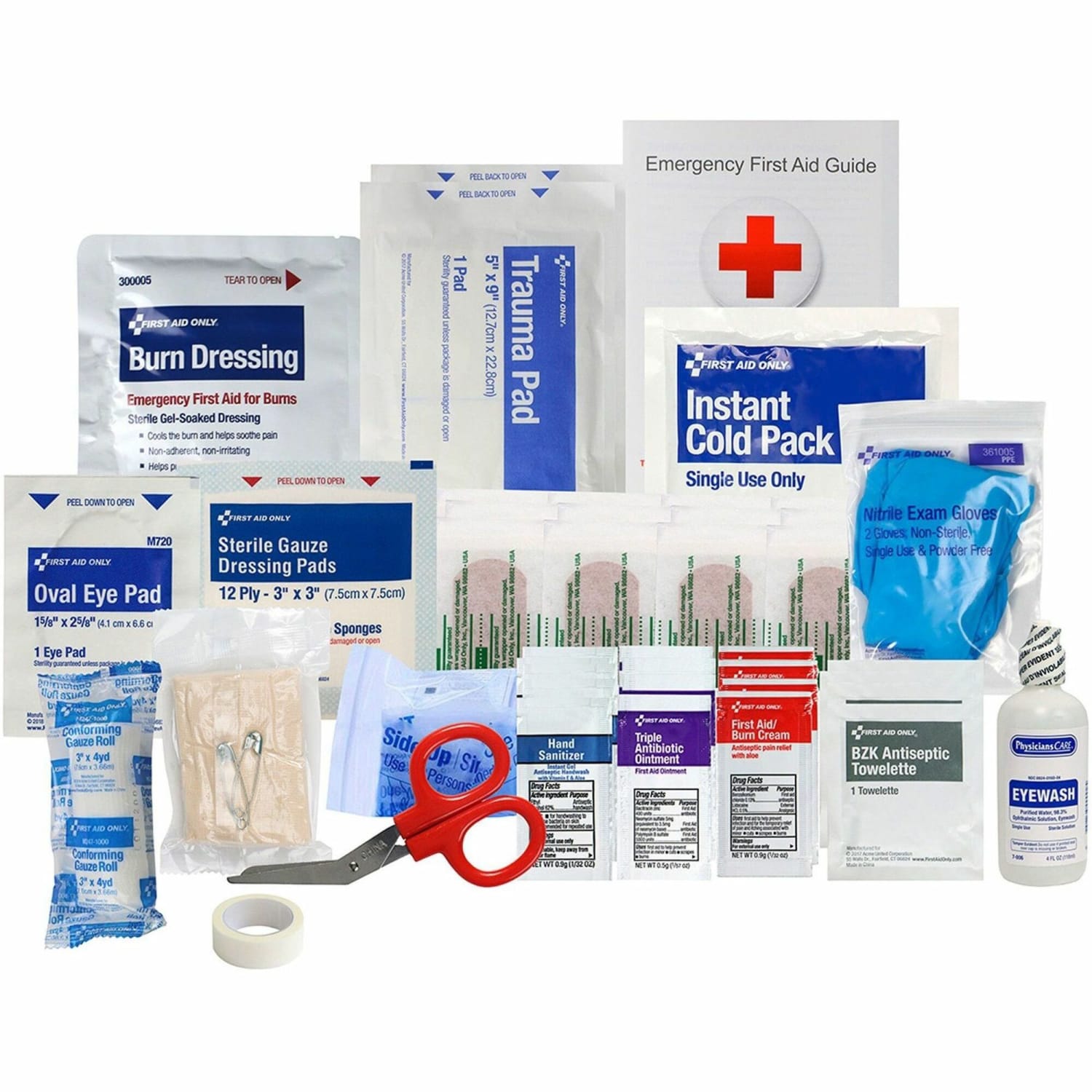 First Aid Only 90560/90562/90588 25-Person First Aid Kit Refill, 89 Pieces - Image 4
