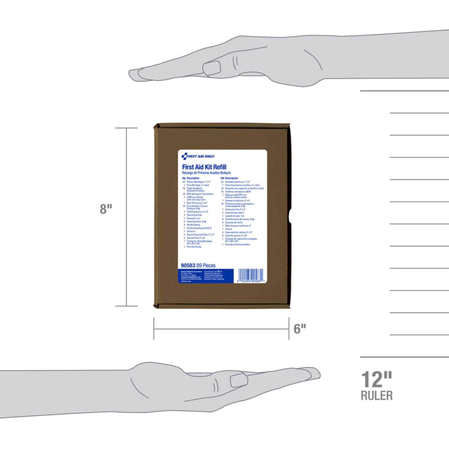 First Aid Only 90560/90562/90588 25-Person First Aid Kit Refill, 89 Pieces - Image 5