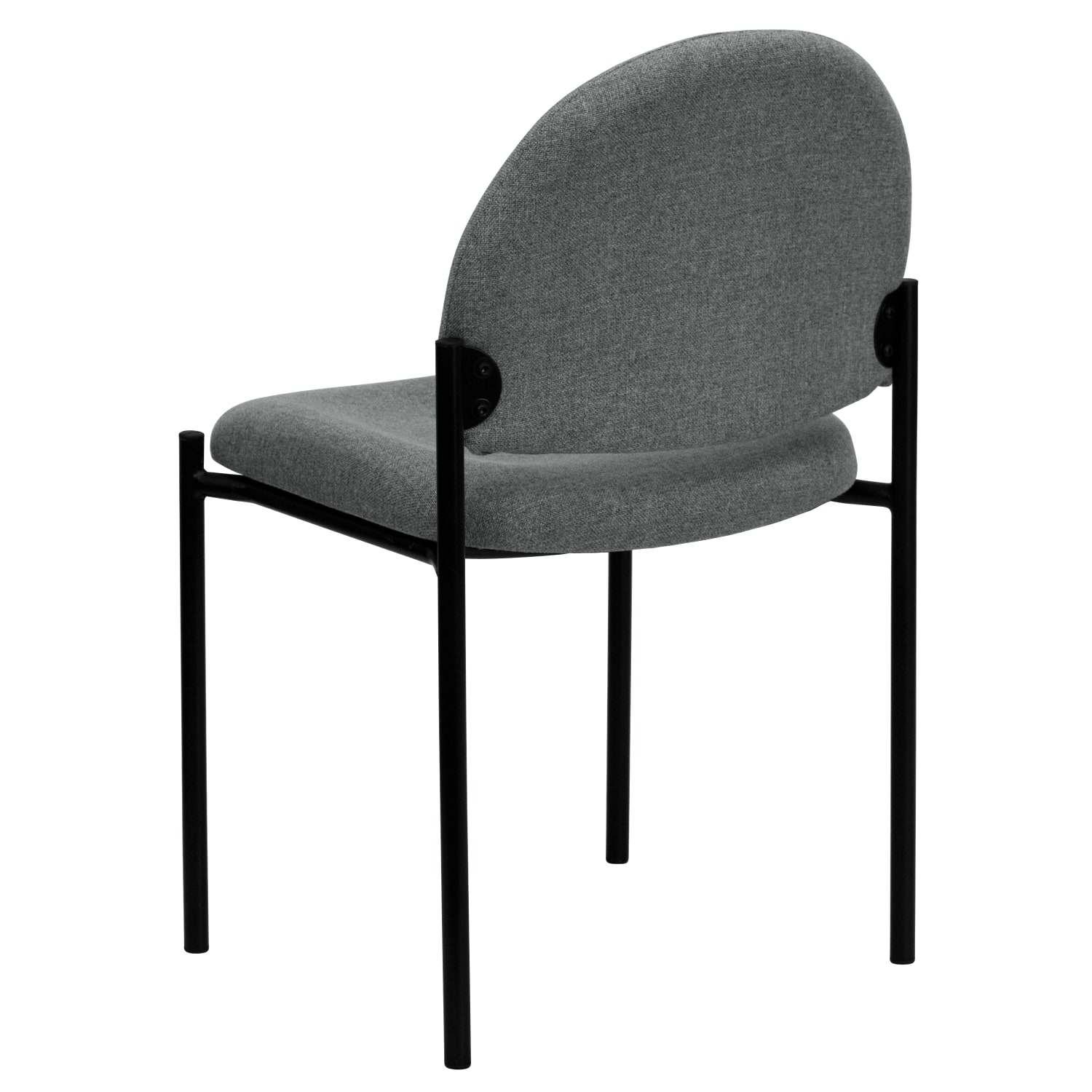 Flash Furniture Comfortable Stackable Side Chair GrayBlack PopularChairscom Flash Furniture Comfortable Stackable Side Chair GrayBlack PopularChairscom