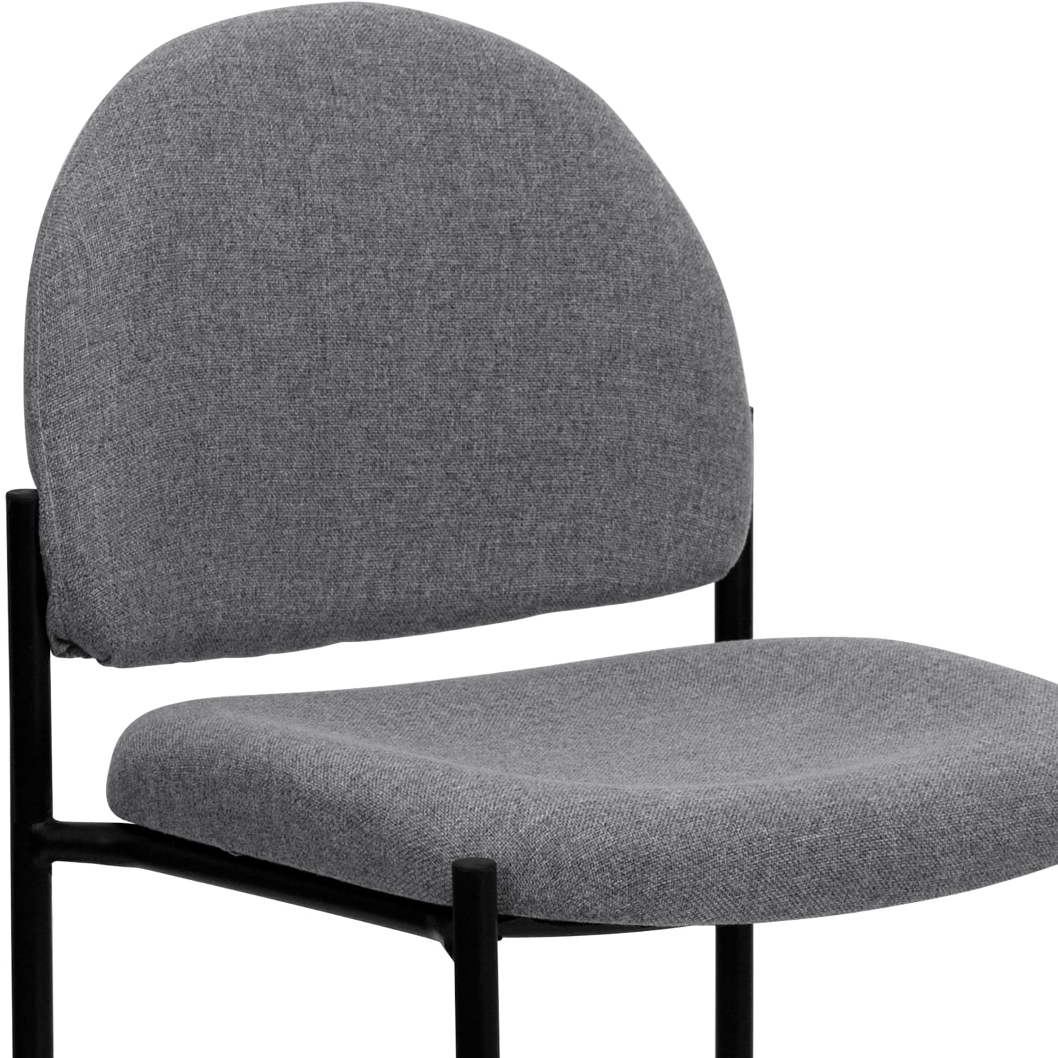 Flash Furniture Comfortable Stackable Side Chair GrayBlack PopularChairscom Flash Furniture Comfortable Stackable Side Chair GrayBlack PopularChairscom