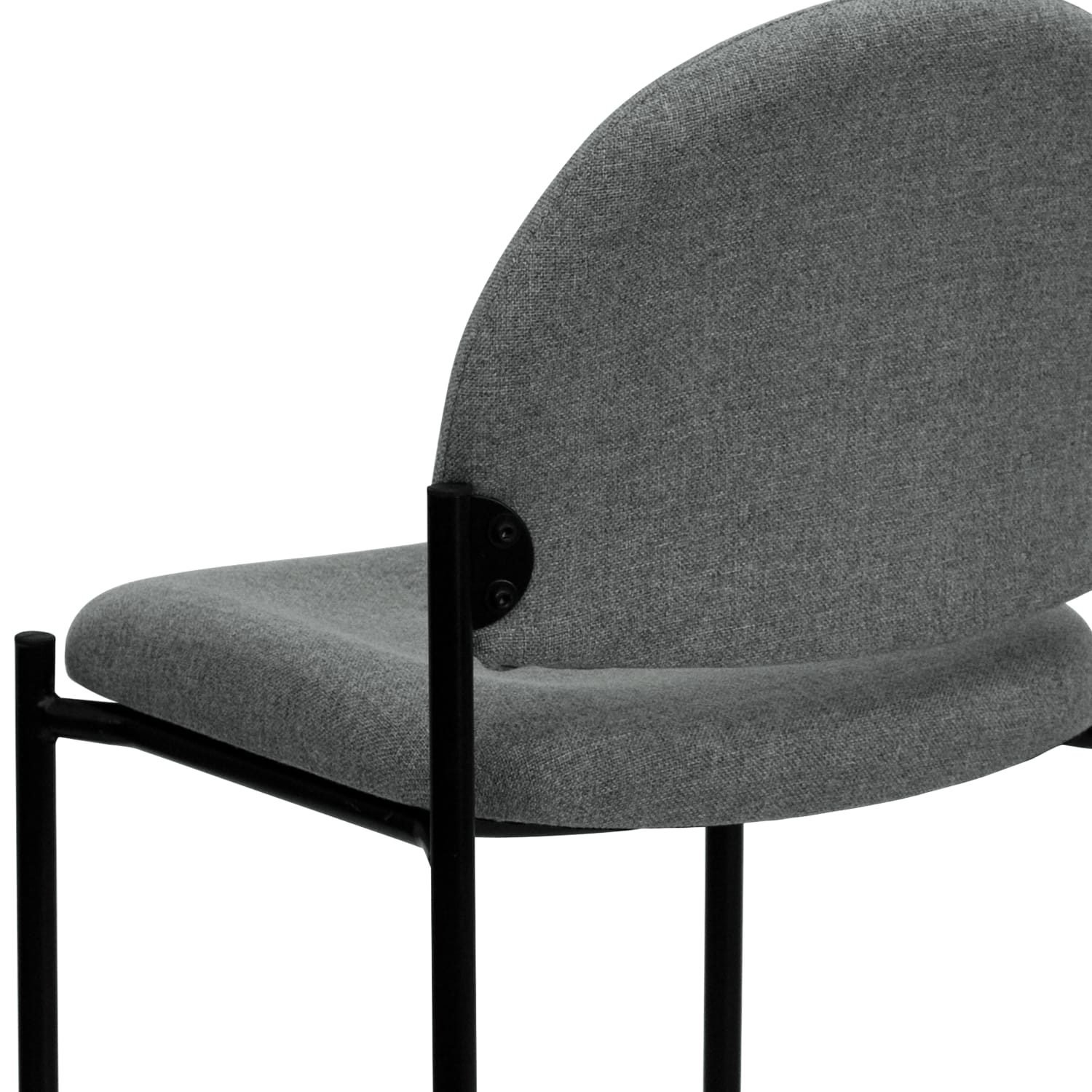 Flash Furniture Comfortable Stackable Side Chair GrayBlack PopularChairscom Flash Furniture Comfortable Stackable Side Chair GrayBlack PopularChairscom